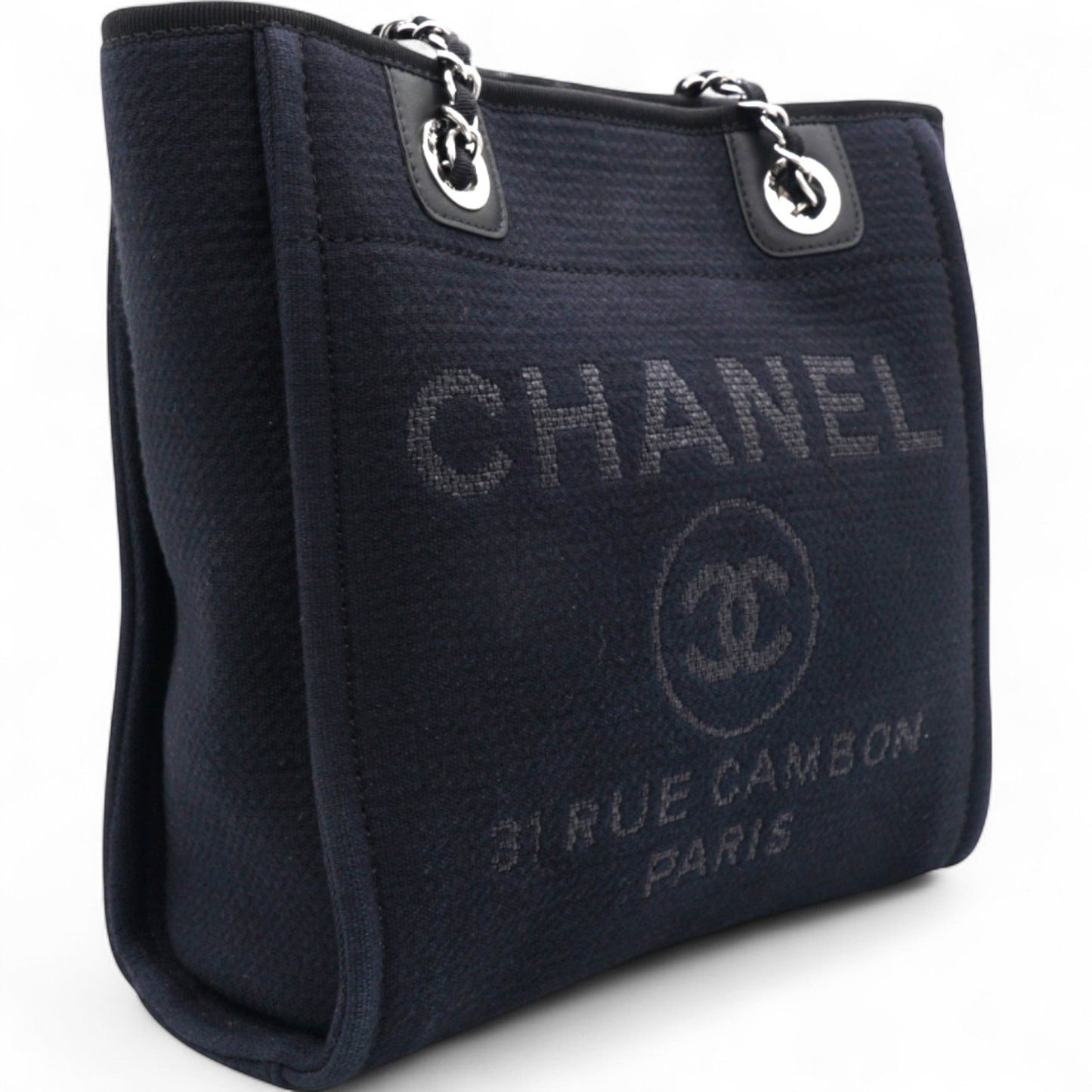 Mixed Fibers Small Deauville Tote Navy