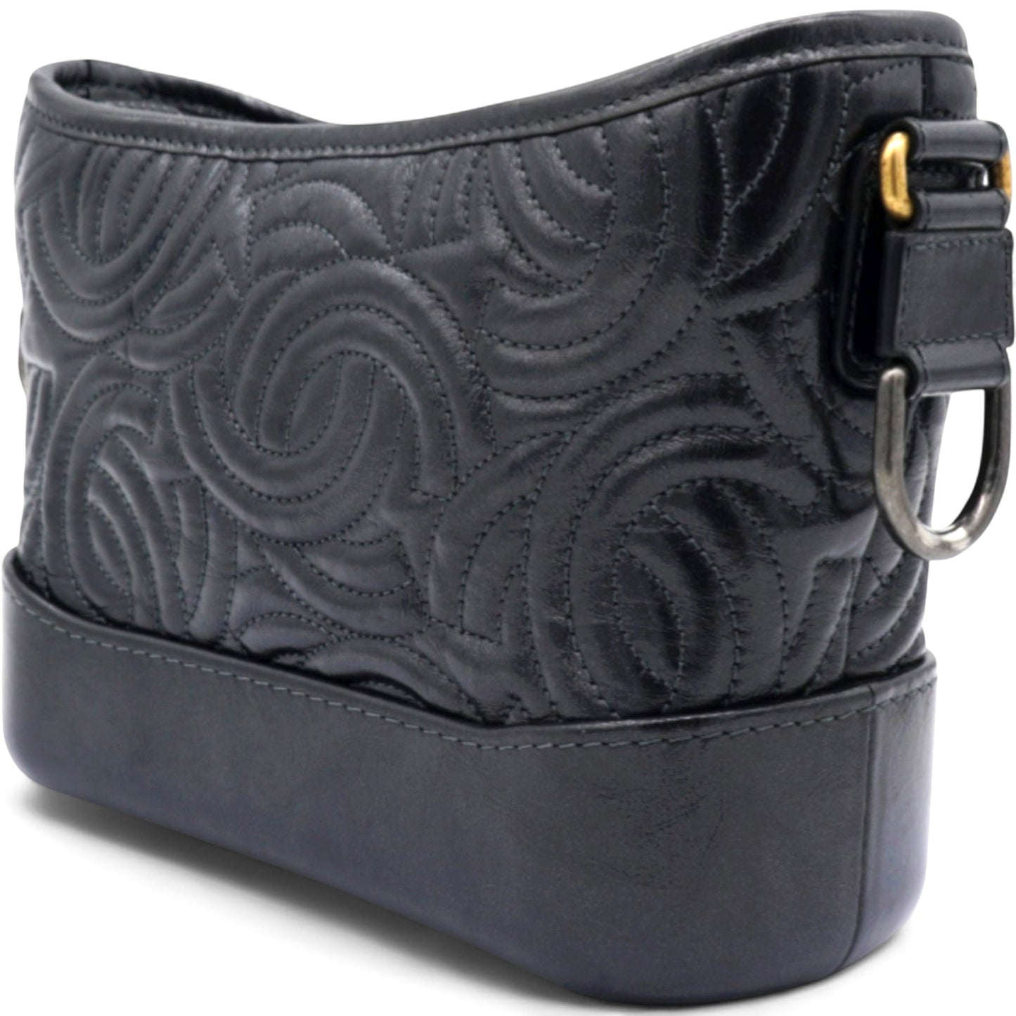 CC Quilted Small Gabrielle Hobo Black