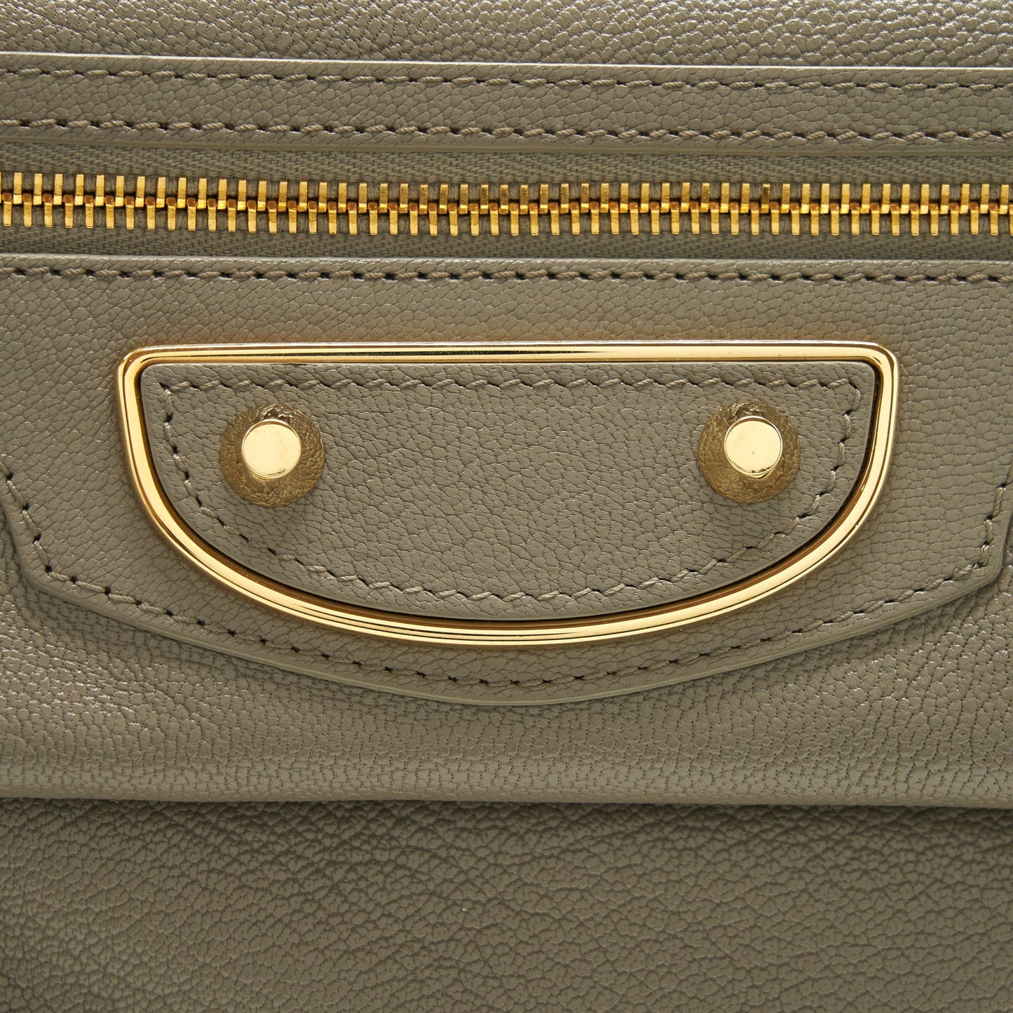 Balenciaga city Fold Clutch/ Shoulder Bag grey GHW