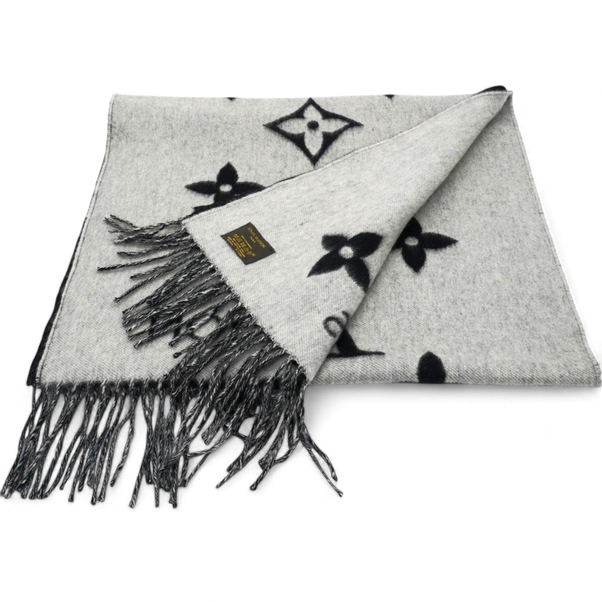 Louis-vuitton Reykjavik Scarf Cashmere Black