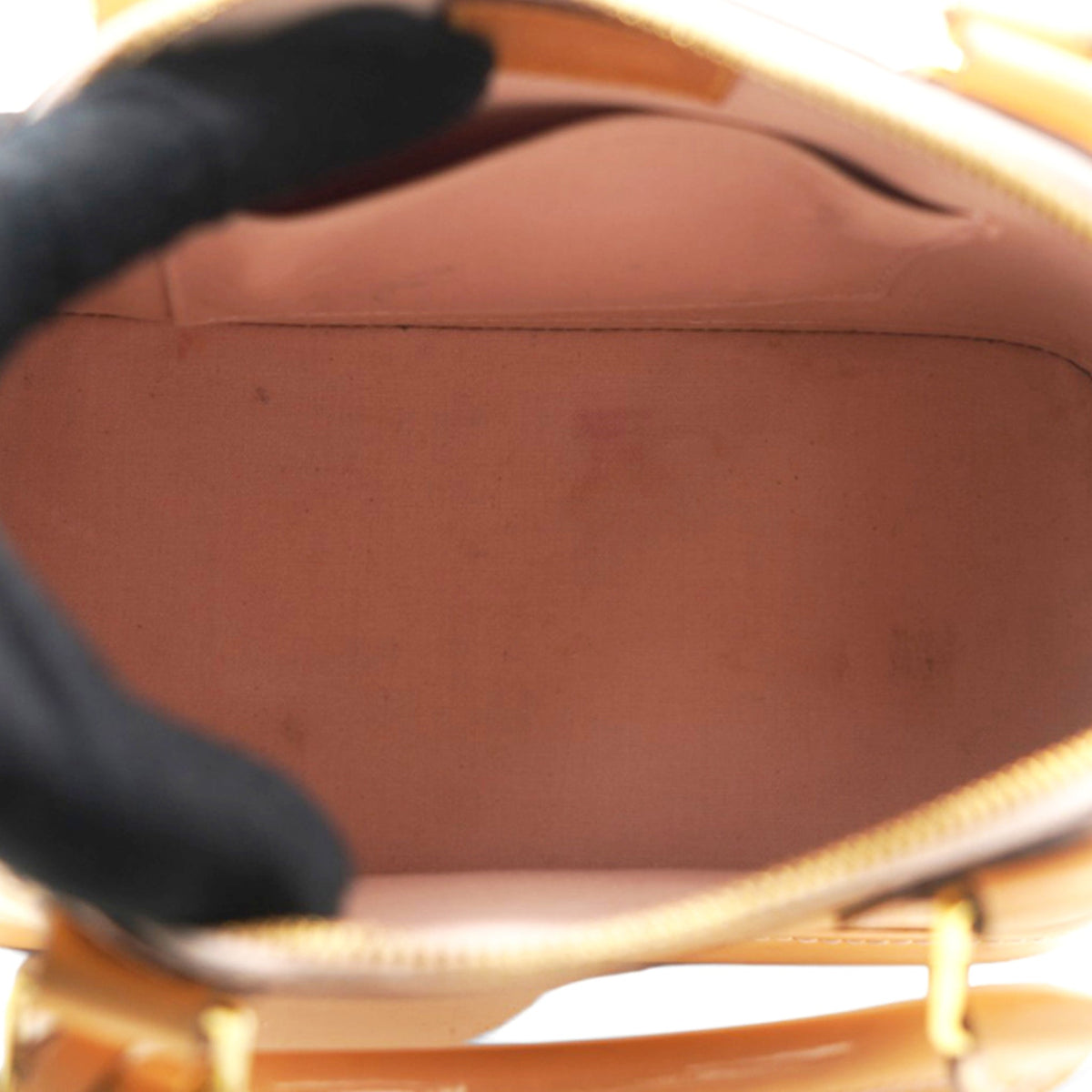 Louis-vuitton Rose Velours Monogram Vernis Alma BB Bag