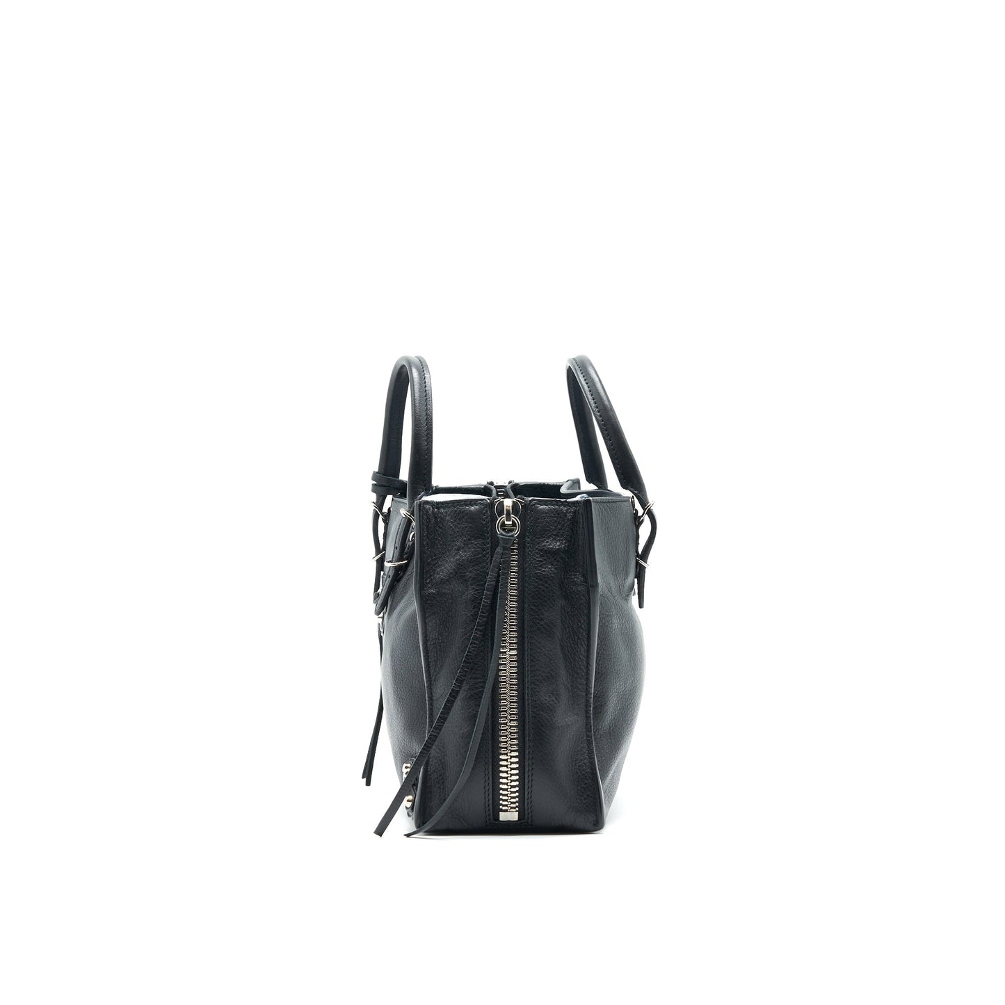Balenciaga PAPIER A4 CLASSIC STUDS BAG LEATHER BLACK