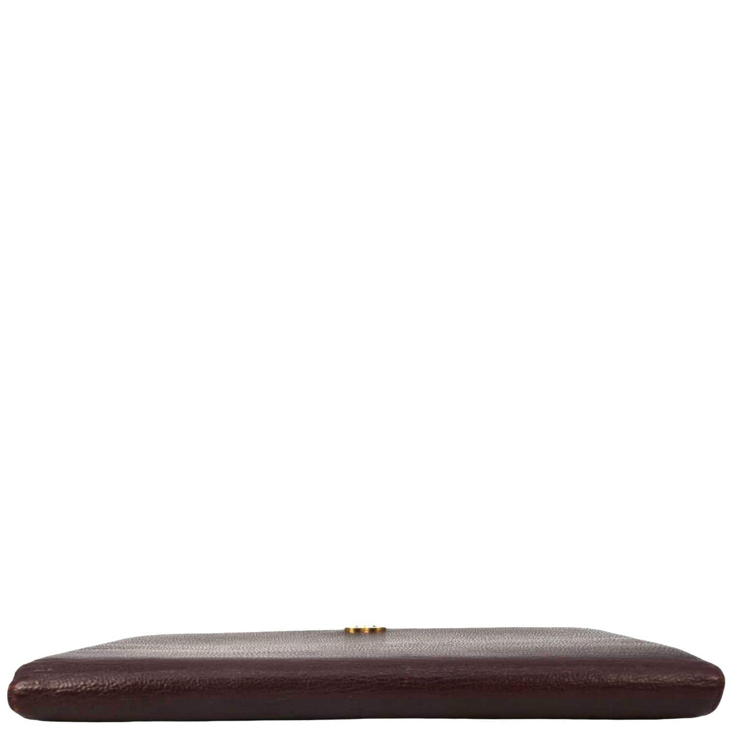 Chanel Vintage L-Yen Leather Wallet Burgundy