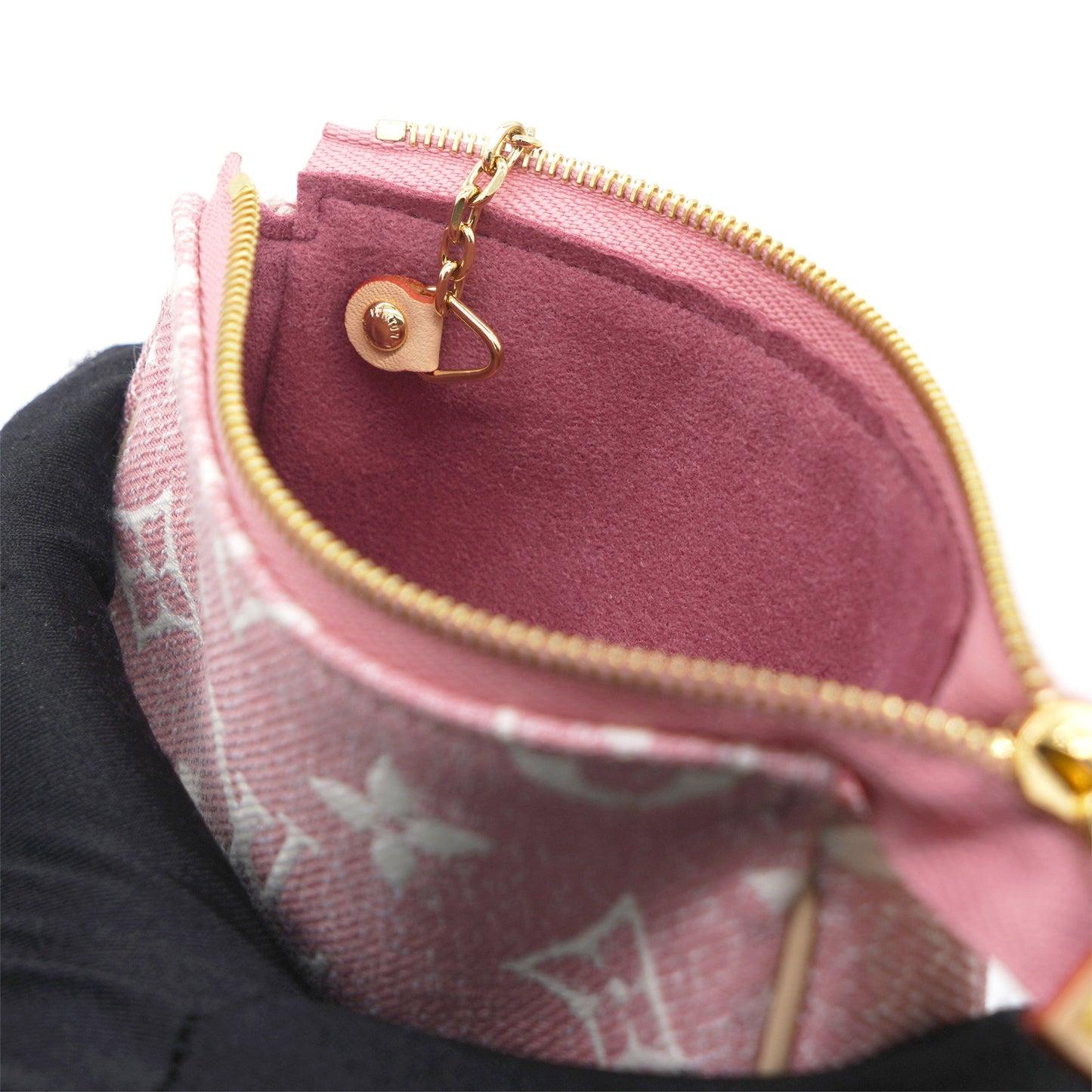 Louis-vuitton Micro Pochette Accessories Pink Denim