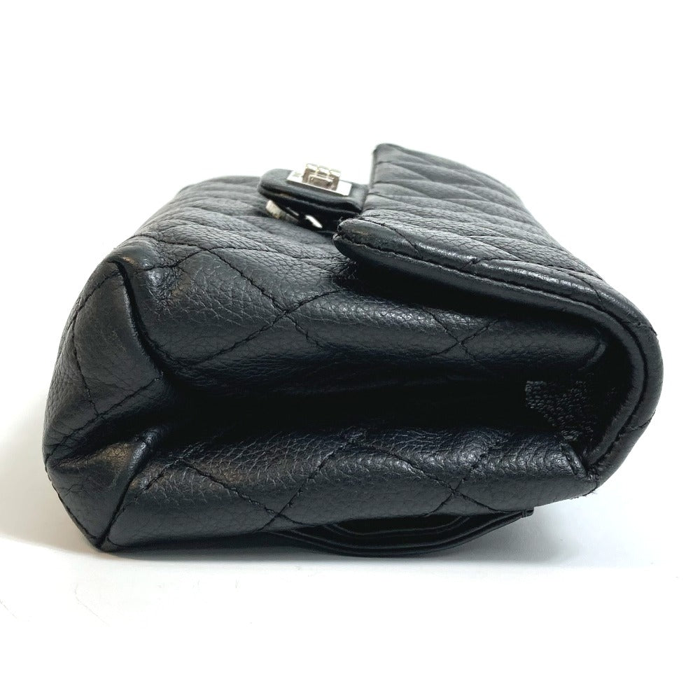 CHANEL Waist bag Soft caviar skin black 2.55 Matrasse Women Used