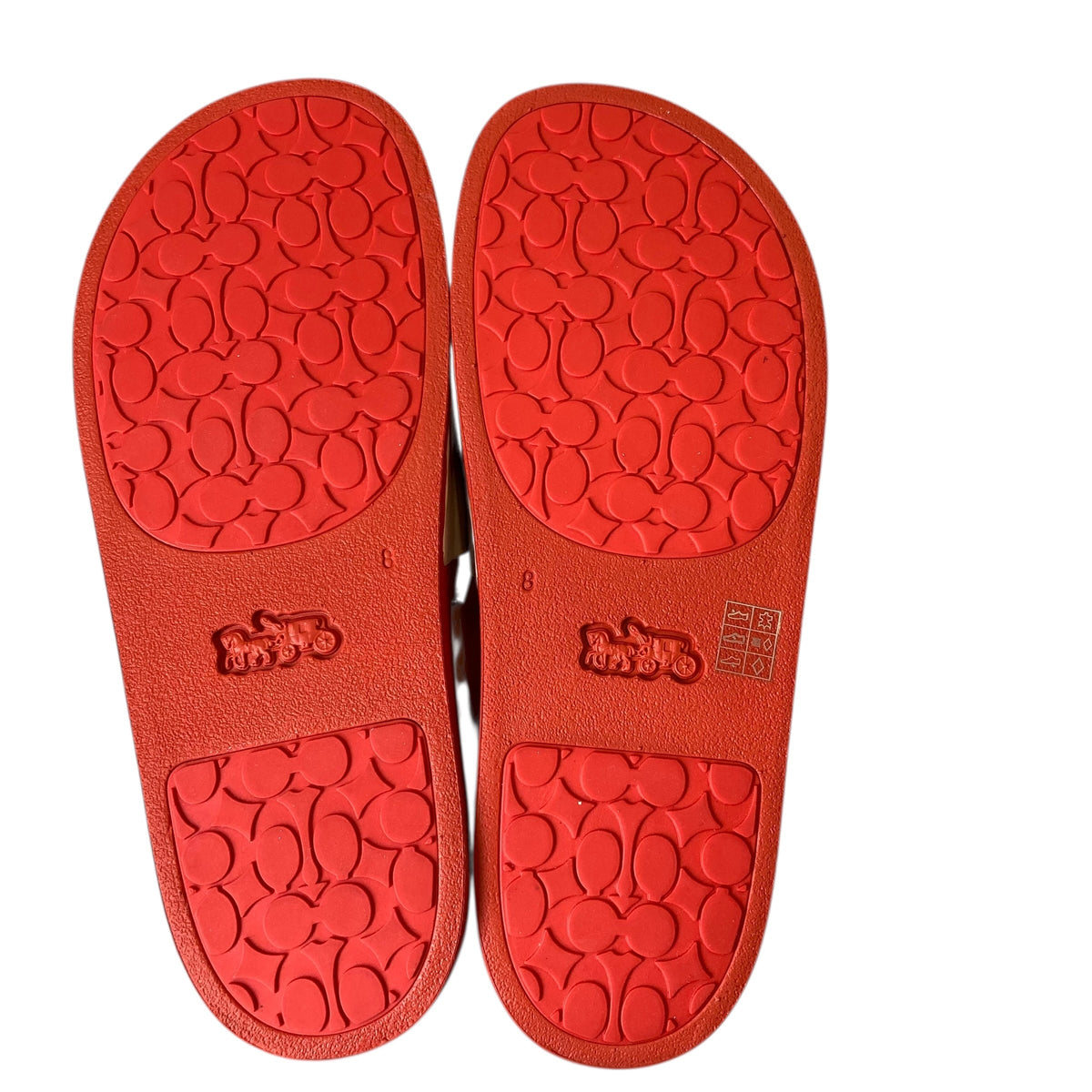 Sandals Designer By Coach In Red, Size:8