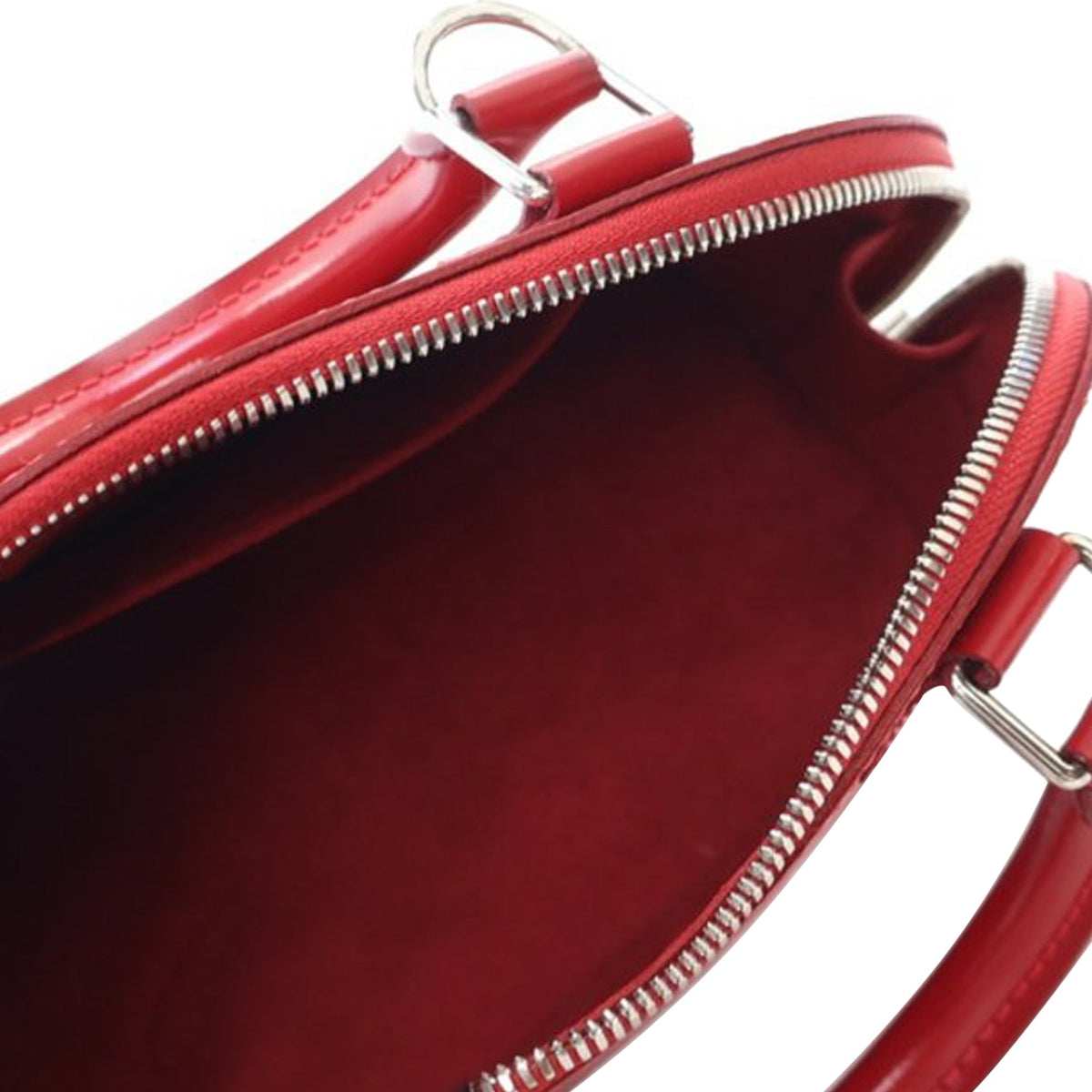 Red Louis Vuitton Epi Alma BB Satchel