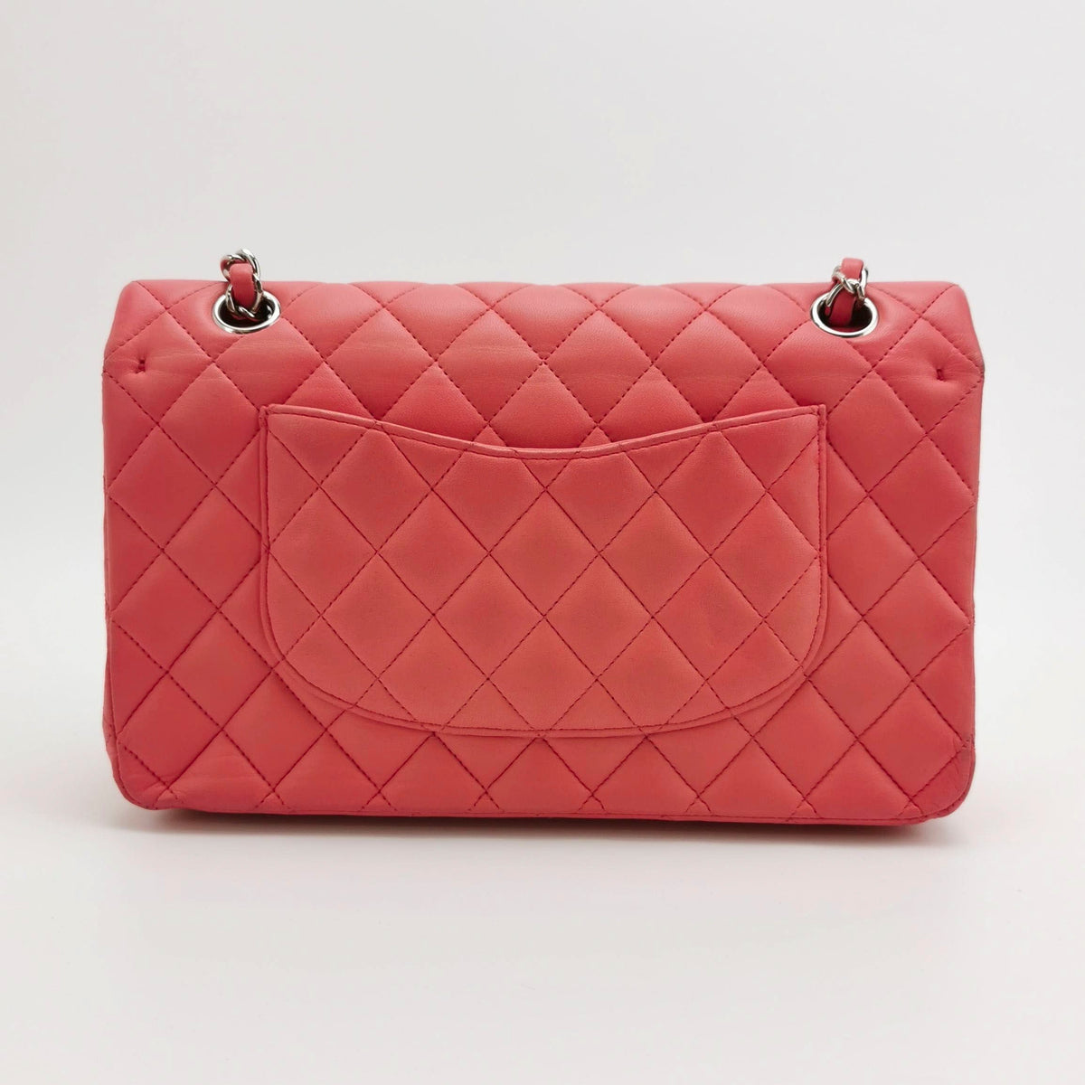 Chanel Timeless Classic Flap Medium Pink Lambskin Leather Gold Hardware