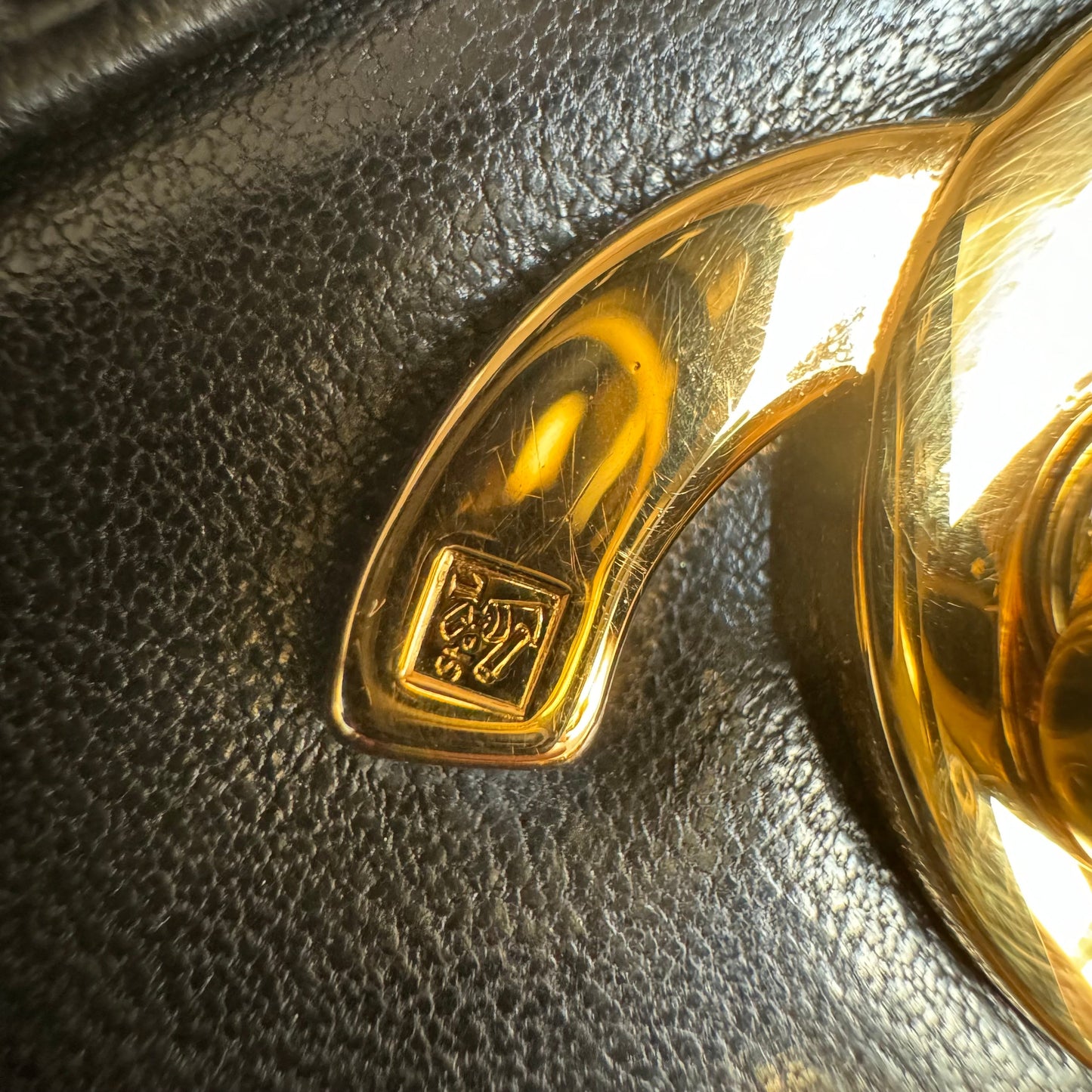 Chanel Double Sided Small Classic Flap Black Lambskin Leather 24k Gold Hardware, 1996-1997