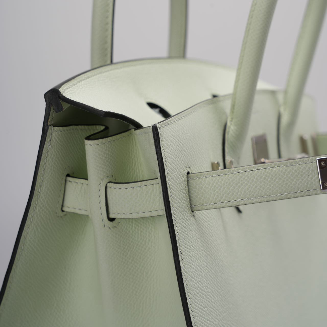 Hermes Birkin Sellier 30 Bag In Vert Fizz Epsom Leather With Palladium Hardware from 2023