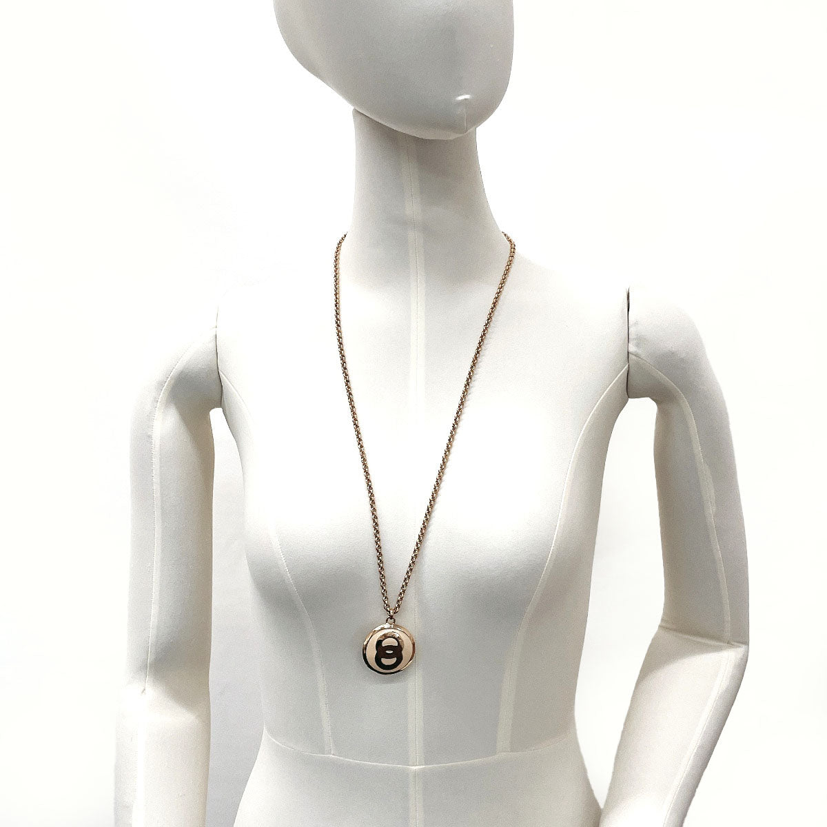 CELINE Necklace metal gold vintage Women Used