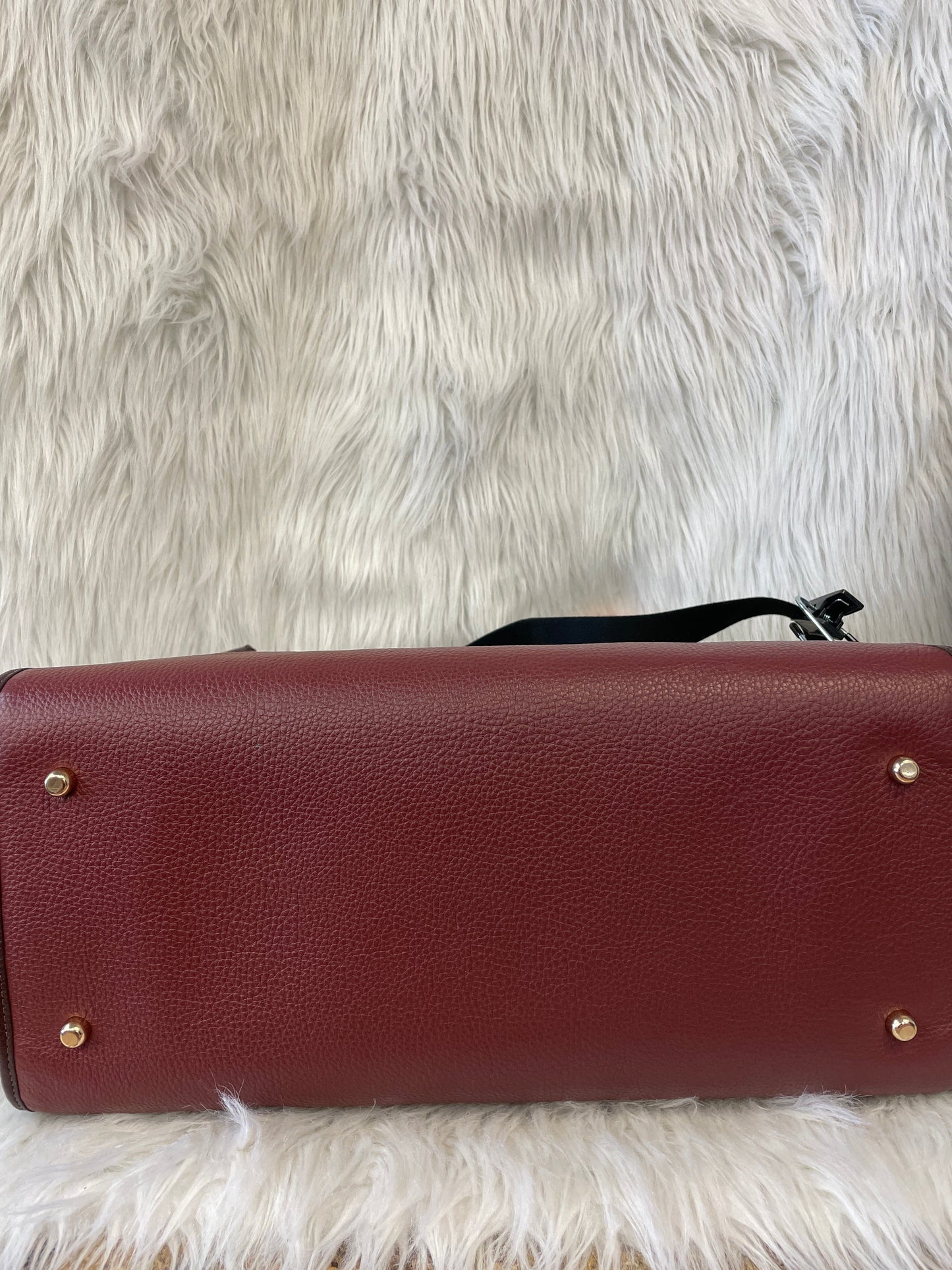 TOTE DESIGNER by COACH In MAROON, Size: LARGE