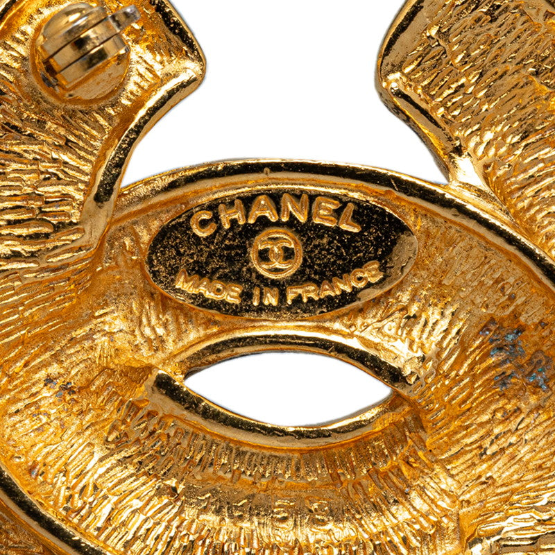 Chanel CC Matelasse Brooch Metal Brooch in Good condition