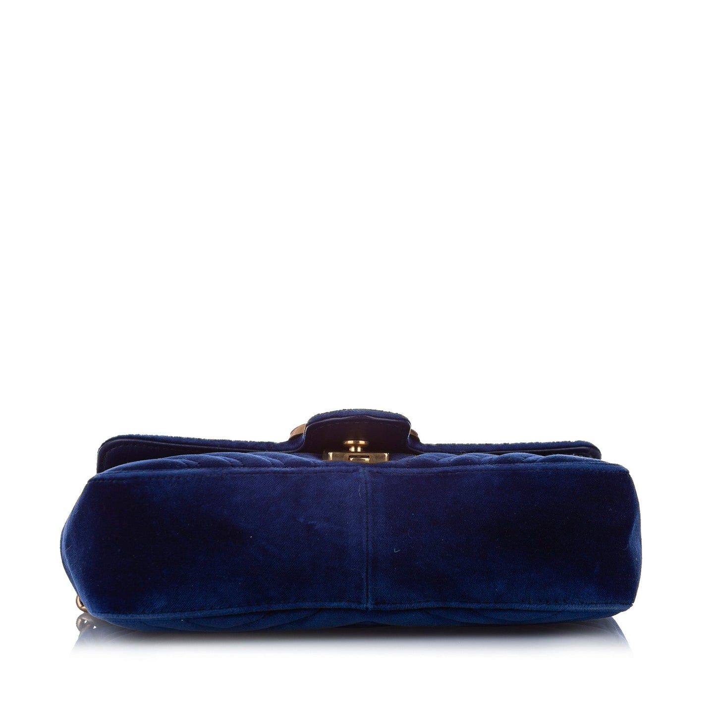 Gucci Mini GG Marmont Matelasse Velvet Blue