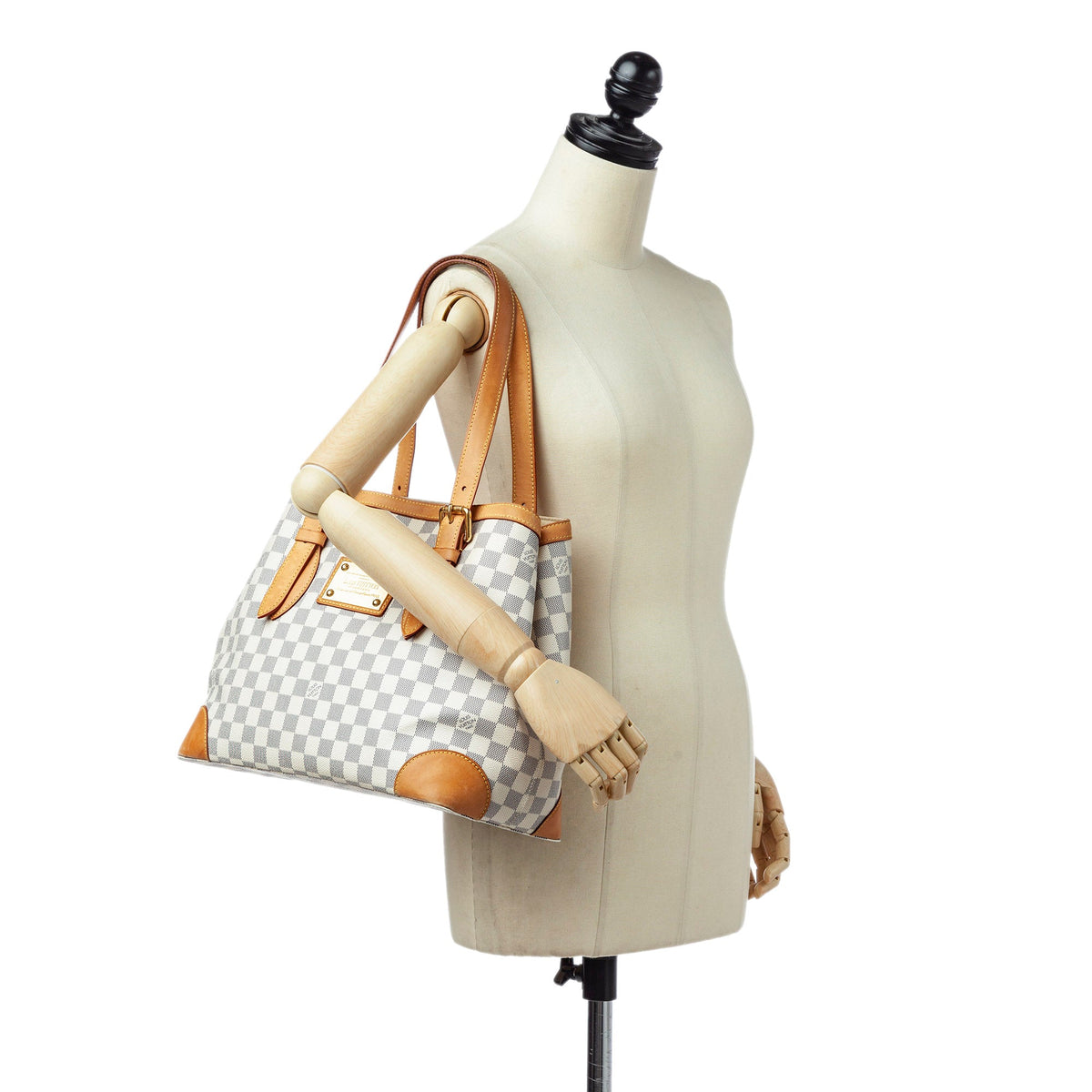 Louis-Vuitton Damier Azur Hampstead PM White