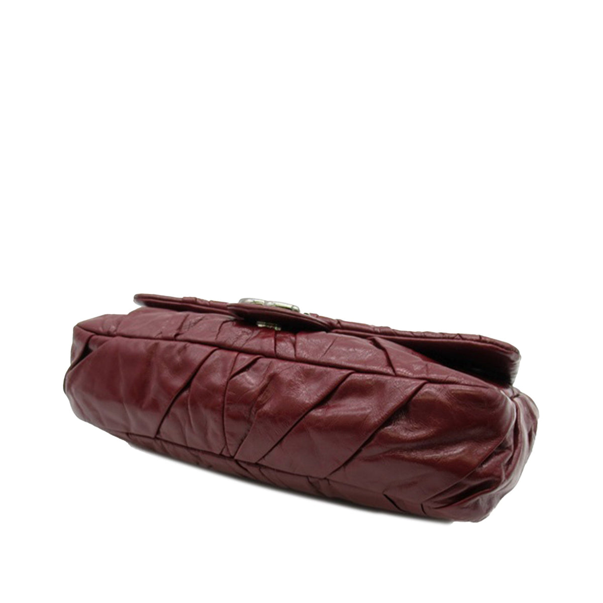 CHANEL Medium Glazed Calfskin Twisted Flap Shoulder Bag