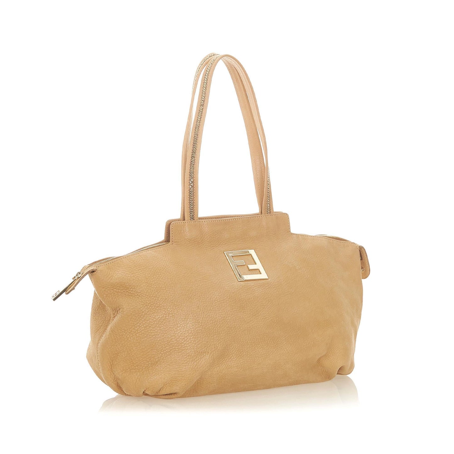Fendi Chains Leather Tote Bag