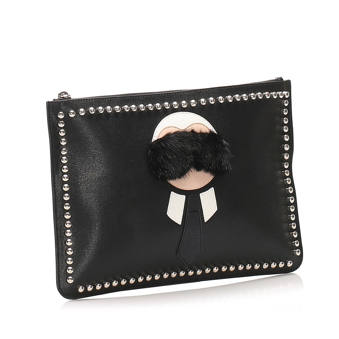 Fendi Karlito Leather Clutch Bag (SHG-11180)