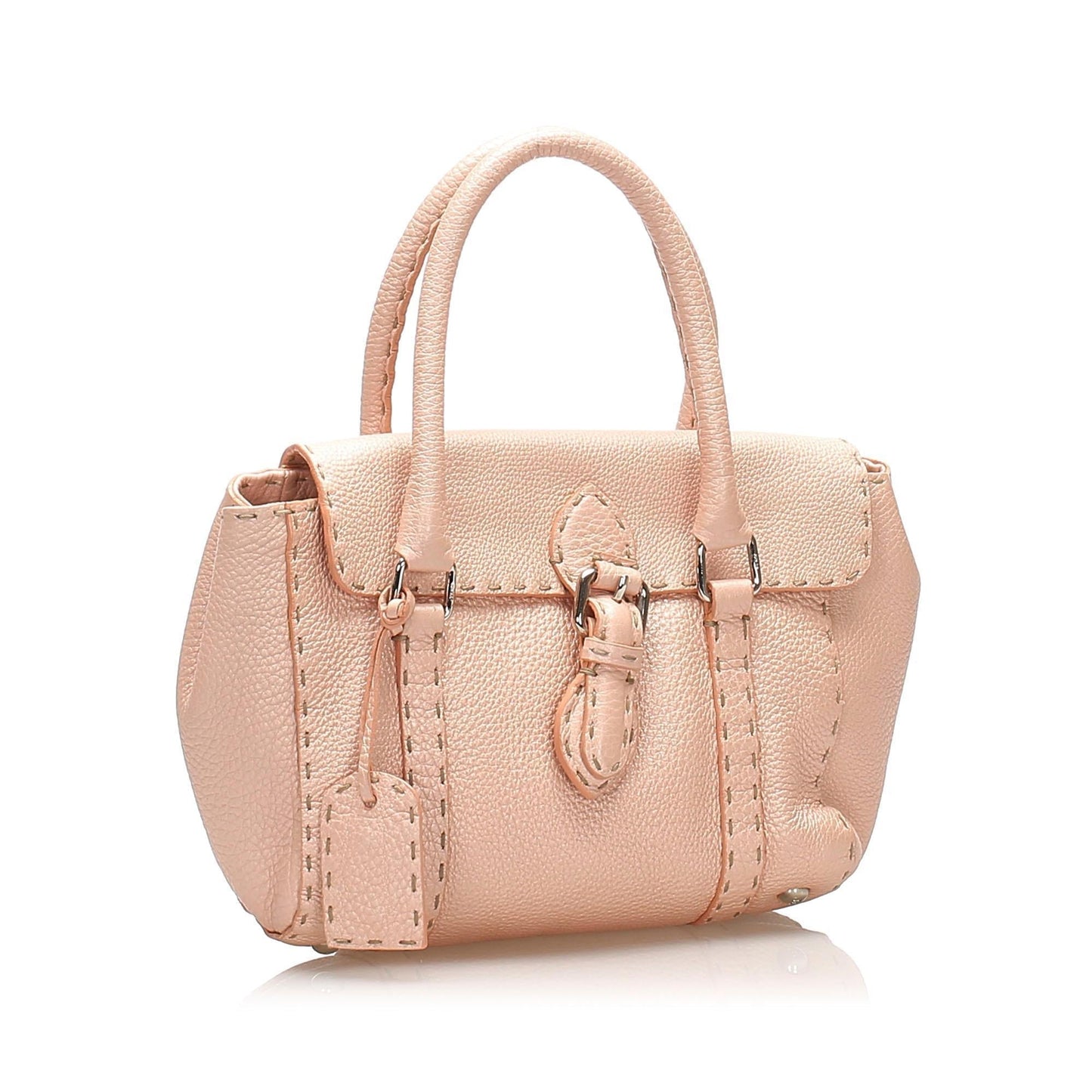 Fendi Selleria Linda Mini Leather Handbag (SHG-11733)
