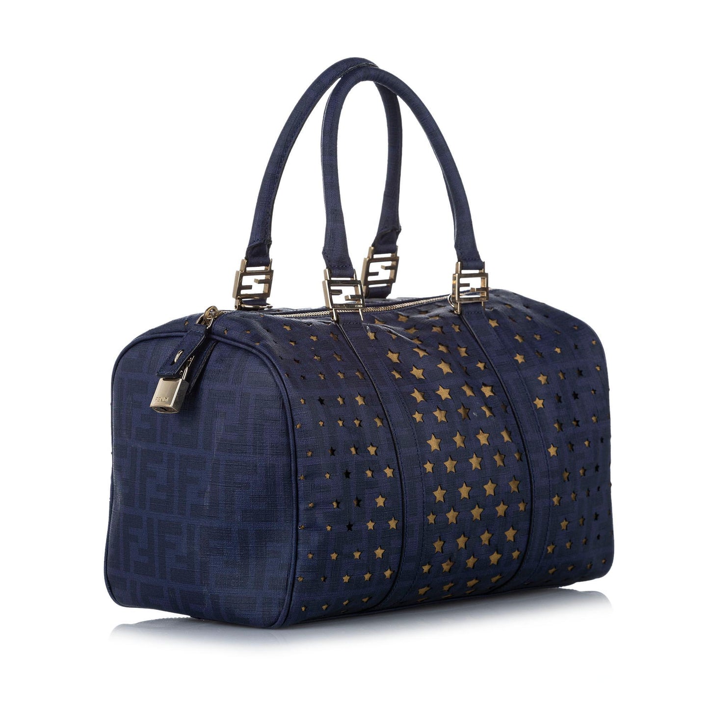 Fendi Star Leather Boston Bag (SHG-18577)