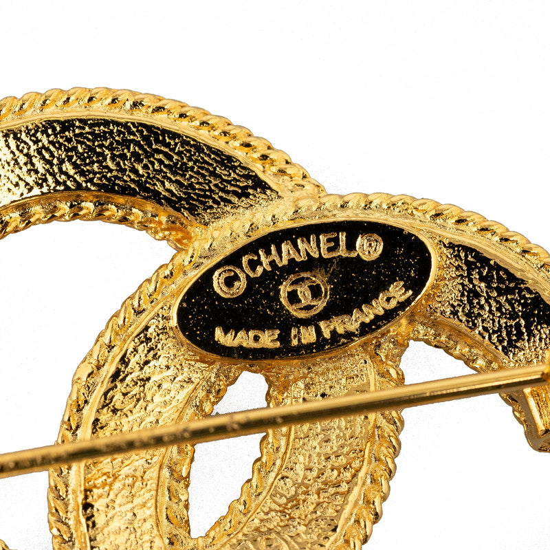 Chanel CC Logo Brooch Metal Brooch in Good condition