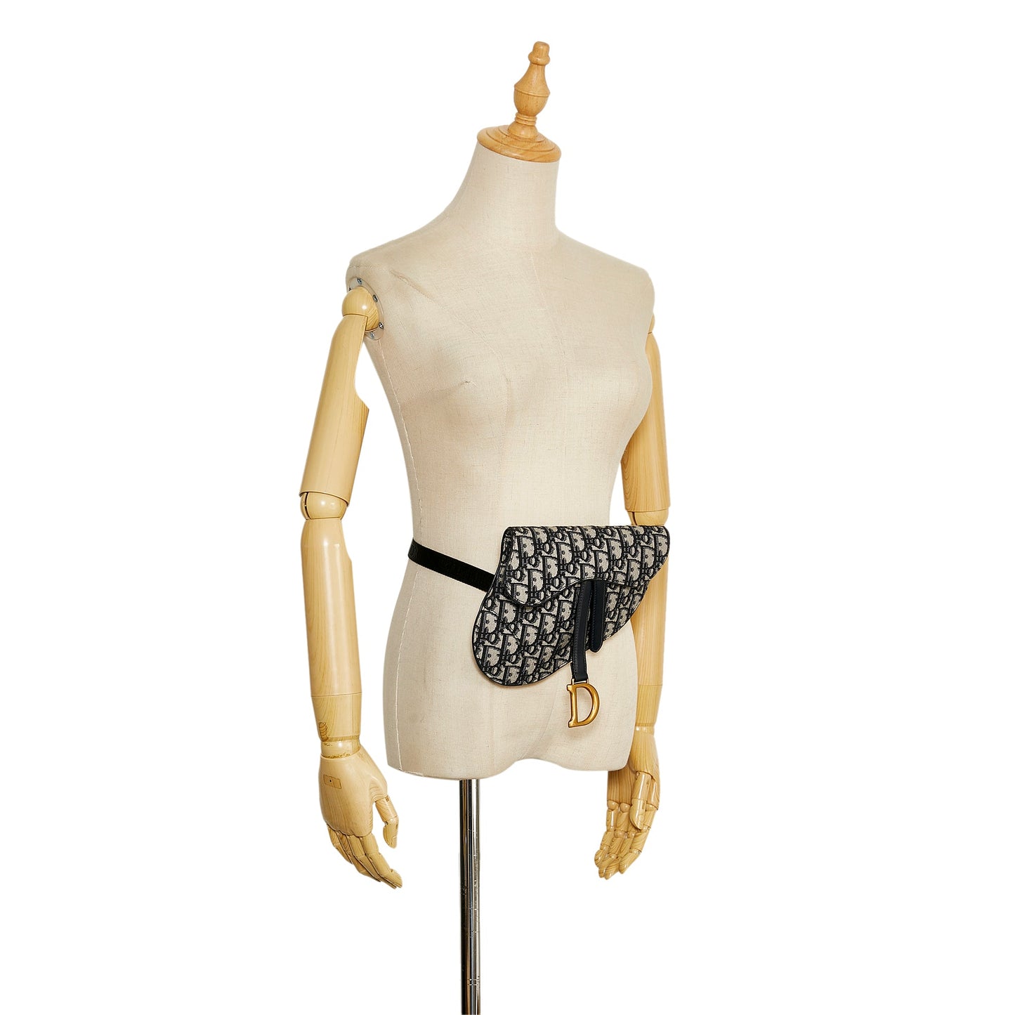 Oblique Canvas Saddle Belt Bag