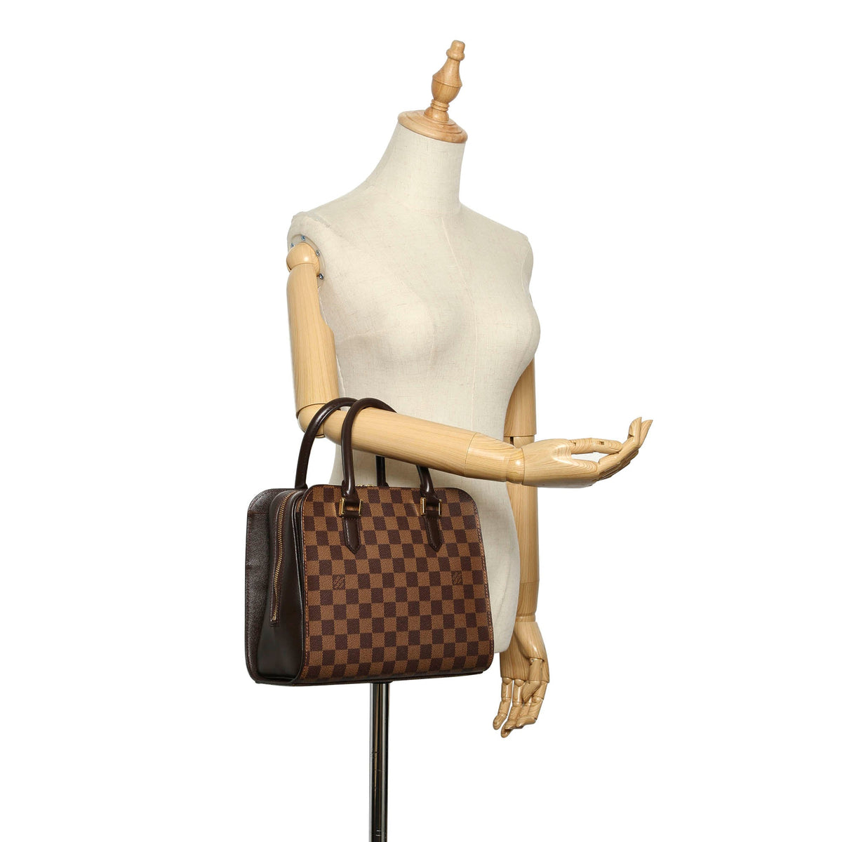 Louis-Vuitton Damier Ebene Triana Brown GHW