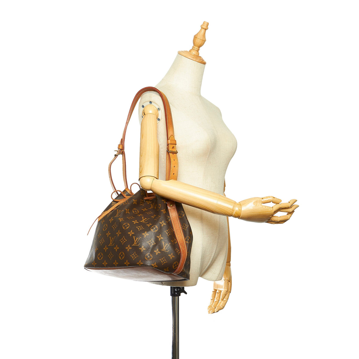 Louis-Vuitton Monogram Petit Noe Brown
