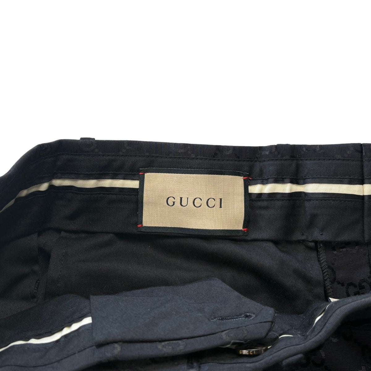 Gucci 'GG Supreme Monogram' Trousers - Men's 48