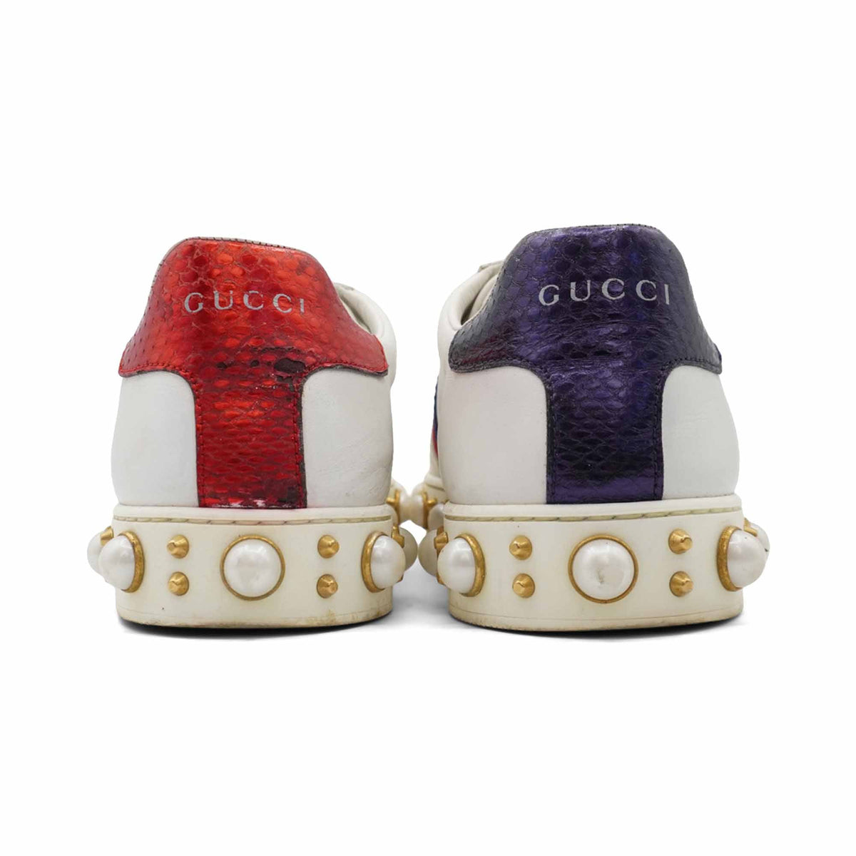 Gucci 'Ace Pearl' Low-Top Sneakers - Women's 39.5