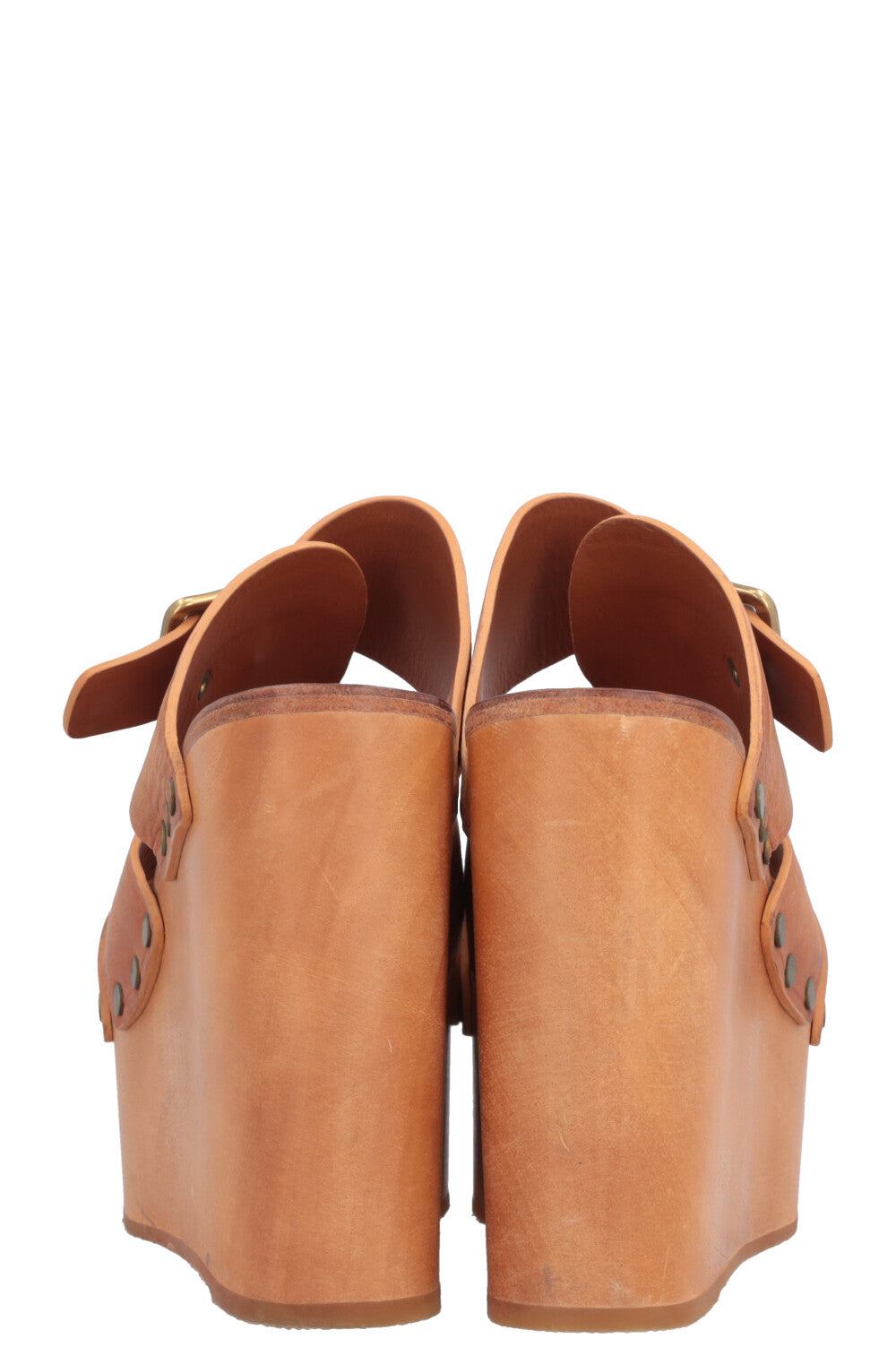 CÉLINE Mules Brown