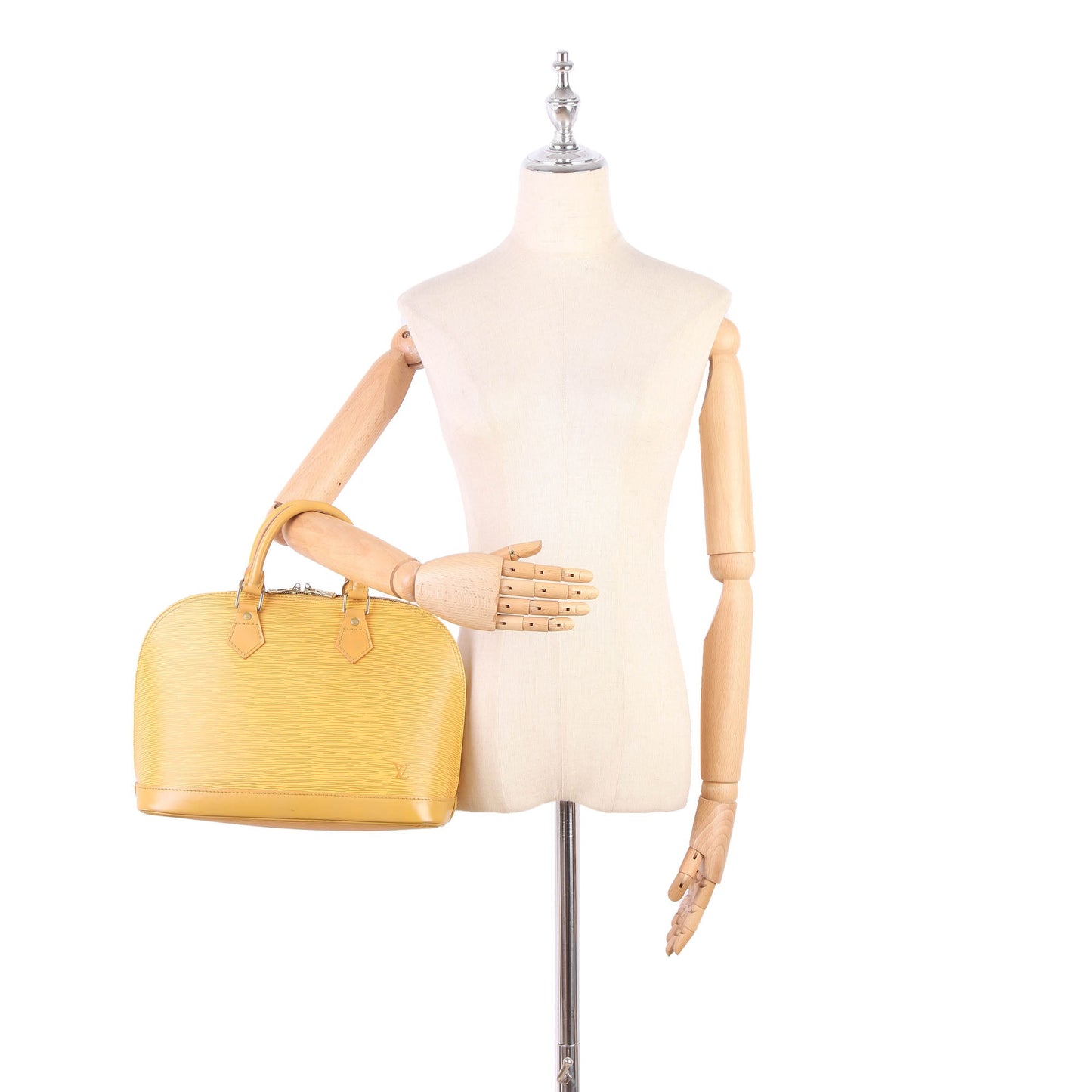 Louis-Vuitton Epi Alma PM Yellow