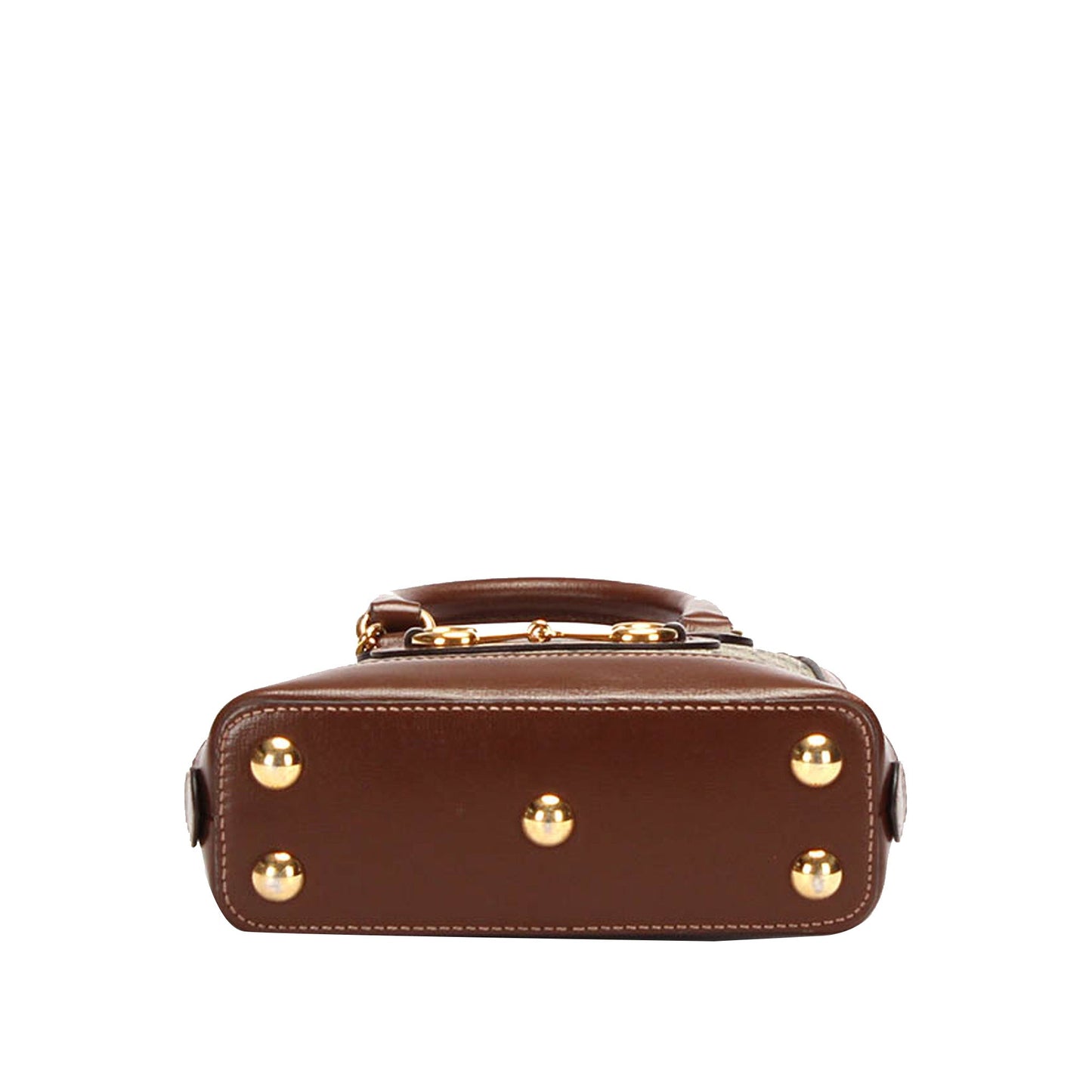 Gucci Gucci GG Supreme Horsebit Satchel Brown