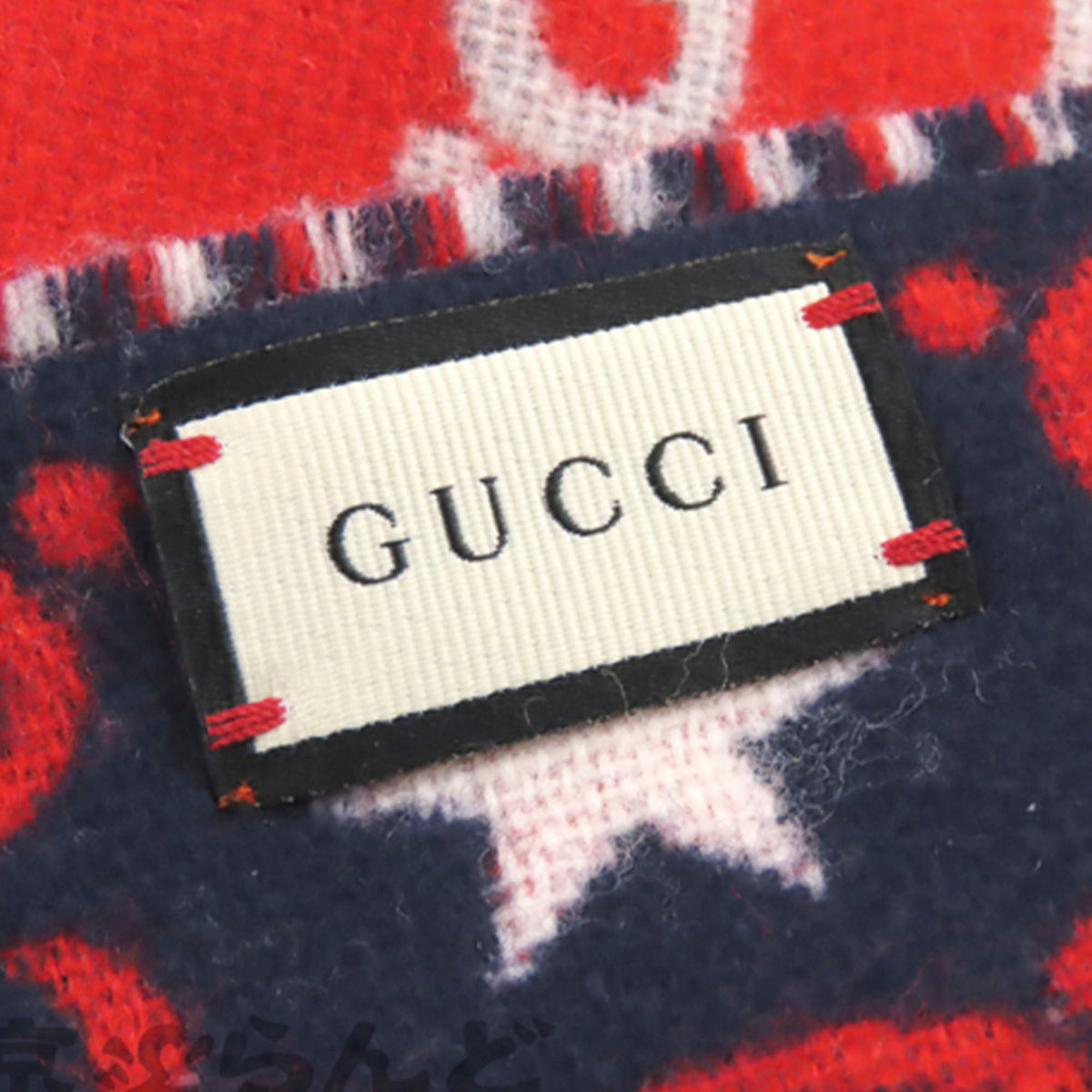Gucci GG Wool Scarf Red