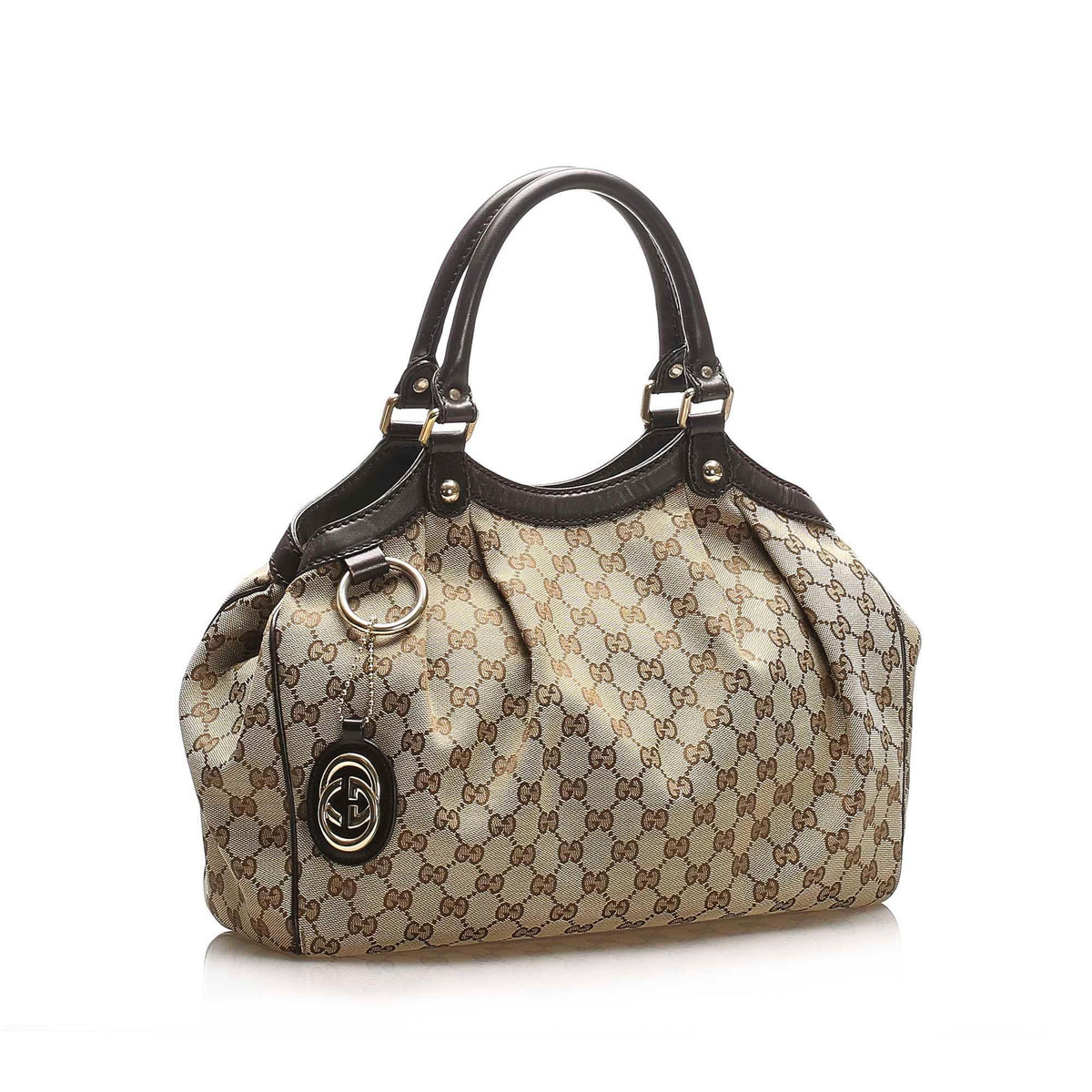 Gucci GG Canvas Sukey Tote Bag (SHG-15407)