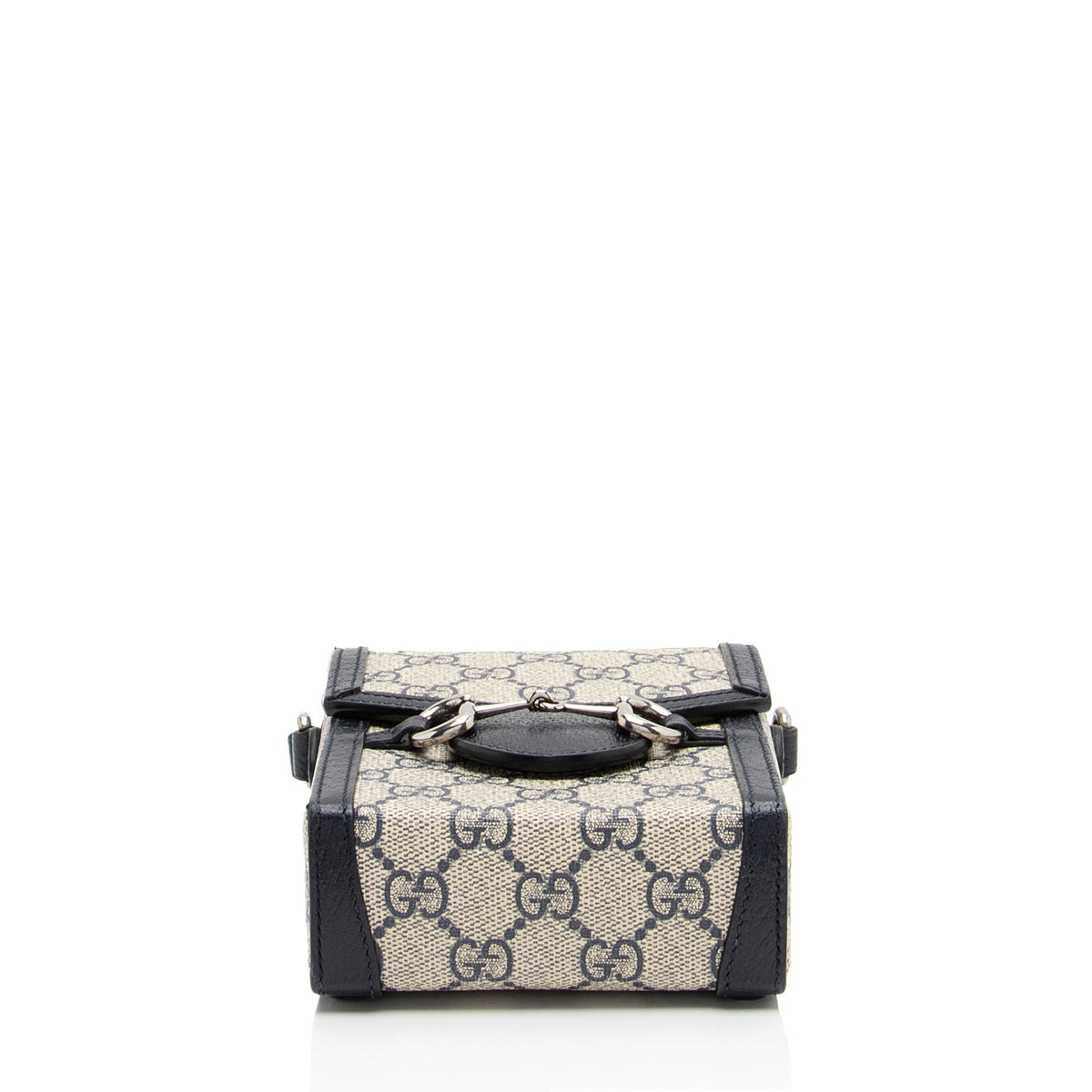 Gucci GG Supreme Horsebit 1955 Vertical Mini Shoulder Bag (SHF-QFKbub)