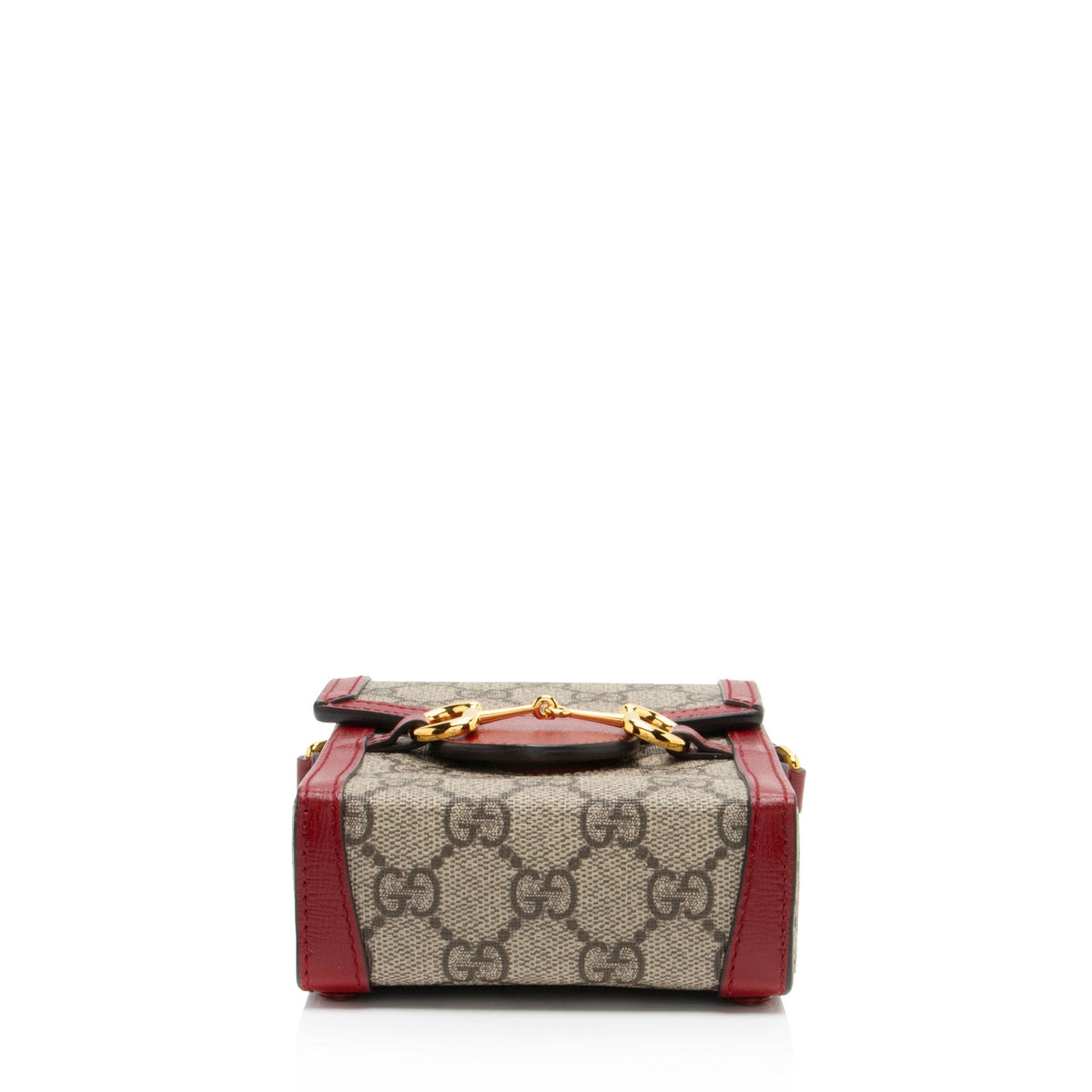 Gucci GG Supreme Horsebit 1955 Vertical Mini Shoulder Bag (SHF-ue12O9)