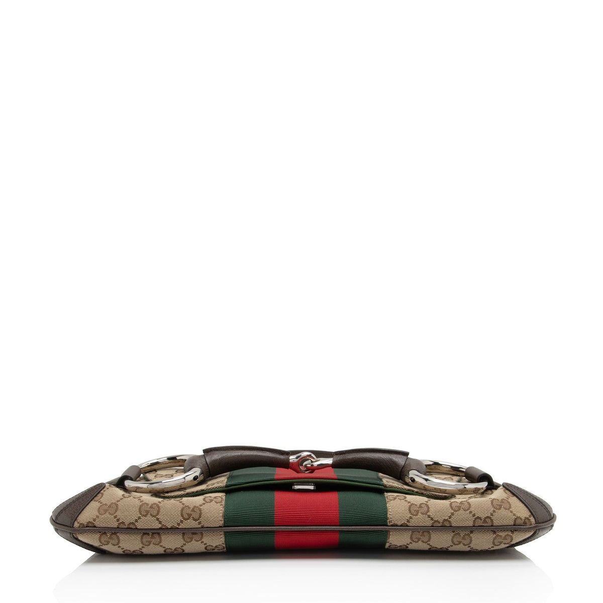 Gucci GG Supreme Horsebit Web Chain Shoulder Bag (SHF-lQWg6i)
