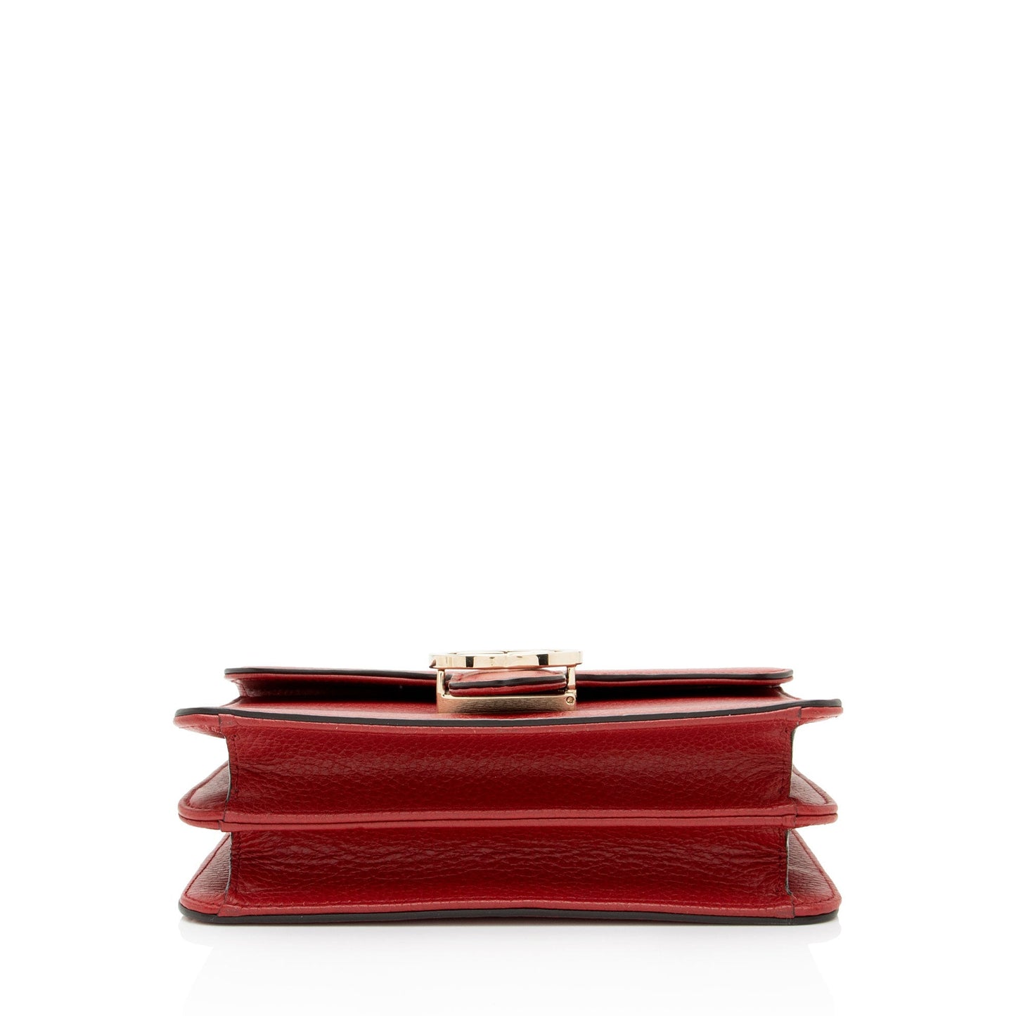 Gucci Grained Calfskin Interlocking G Small Shoulder Bag (SHF-0utu9Q)