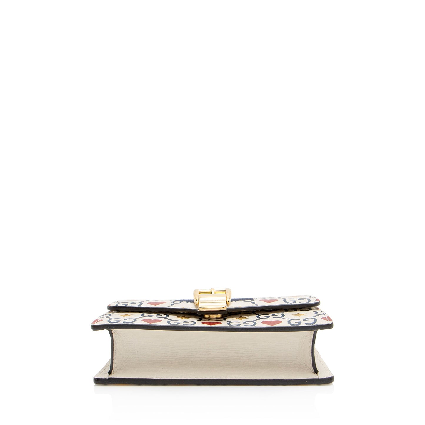 Gucci Leather GG Heart Stars Sylvie Super Mini Shoulder Bag