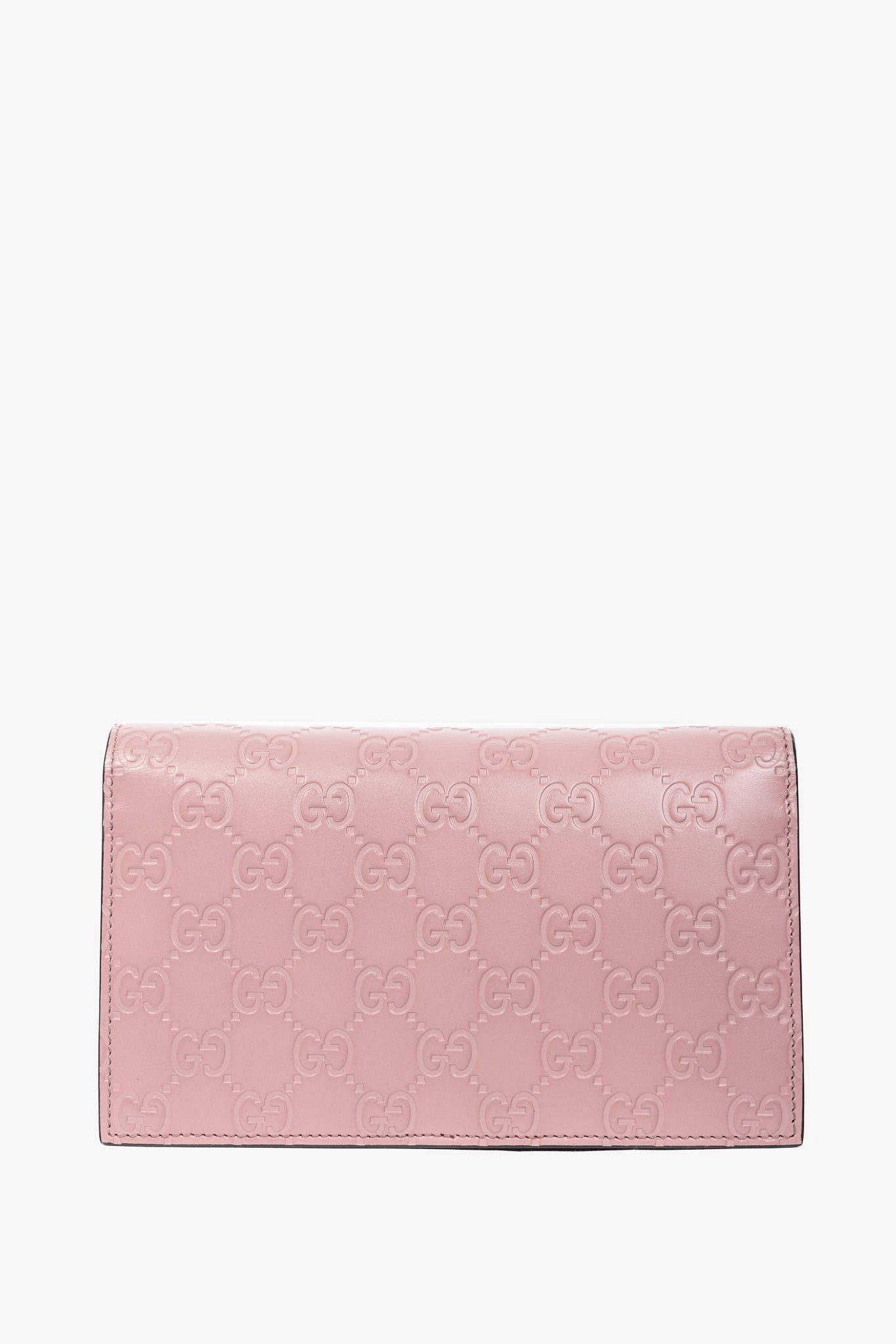 Gucci Icon Camellia Guccissima Gucci Signature Chain Wallet
