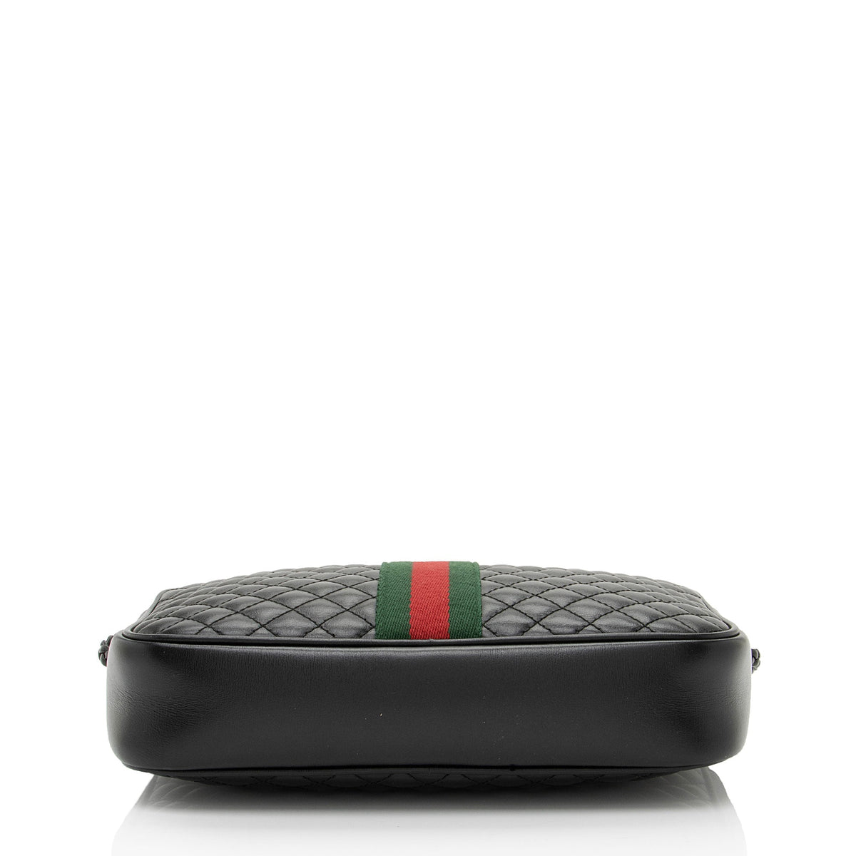 Gucci Quilted Leather Web Trapuntata Small Shoulder Bag