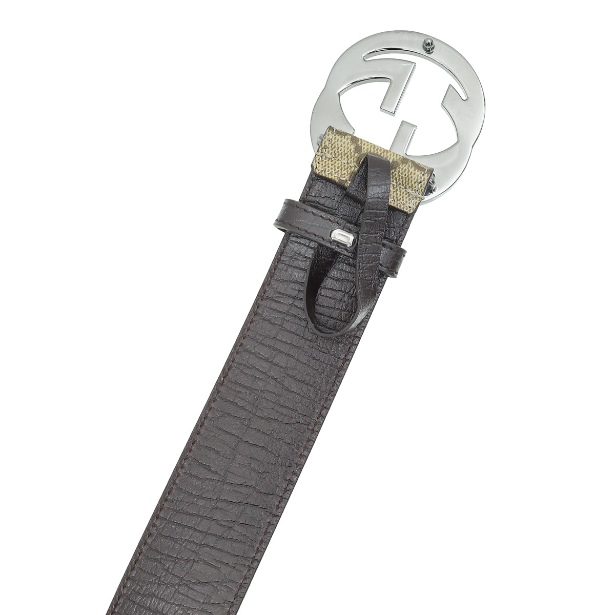Gucci Interlocking G Buckle GG Supreme Belt 34