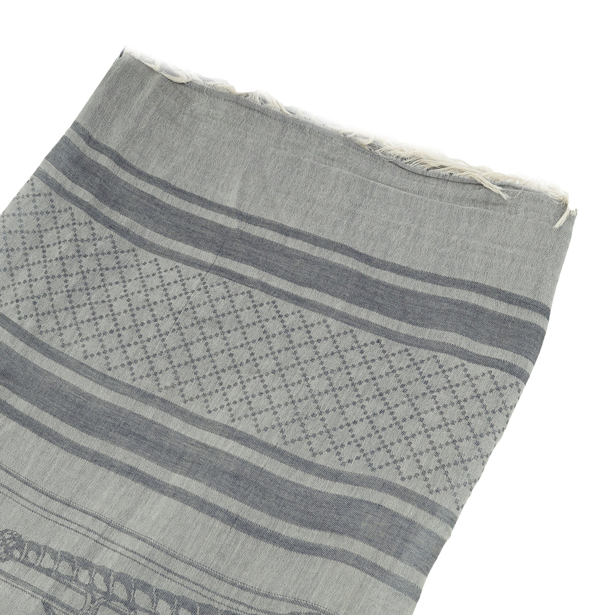 Gucci Bicolor Logo Dinamite Cotton Scarf