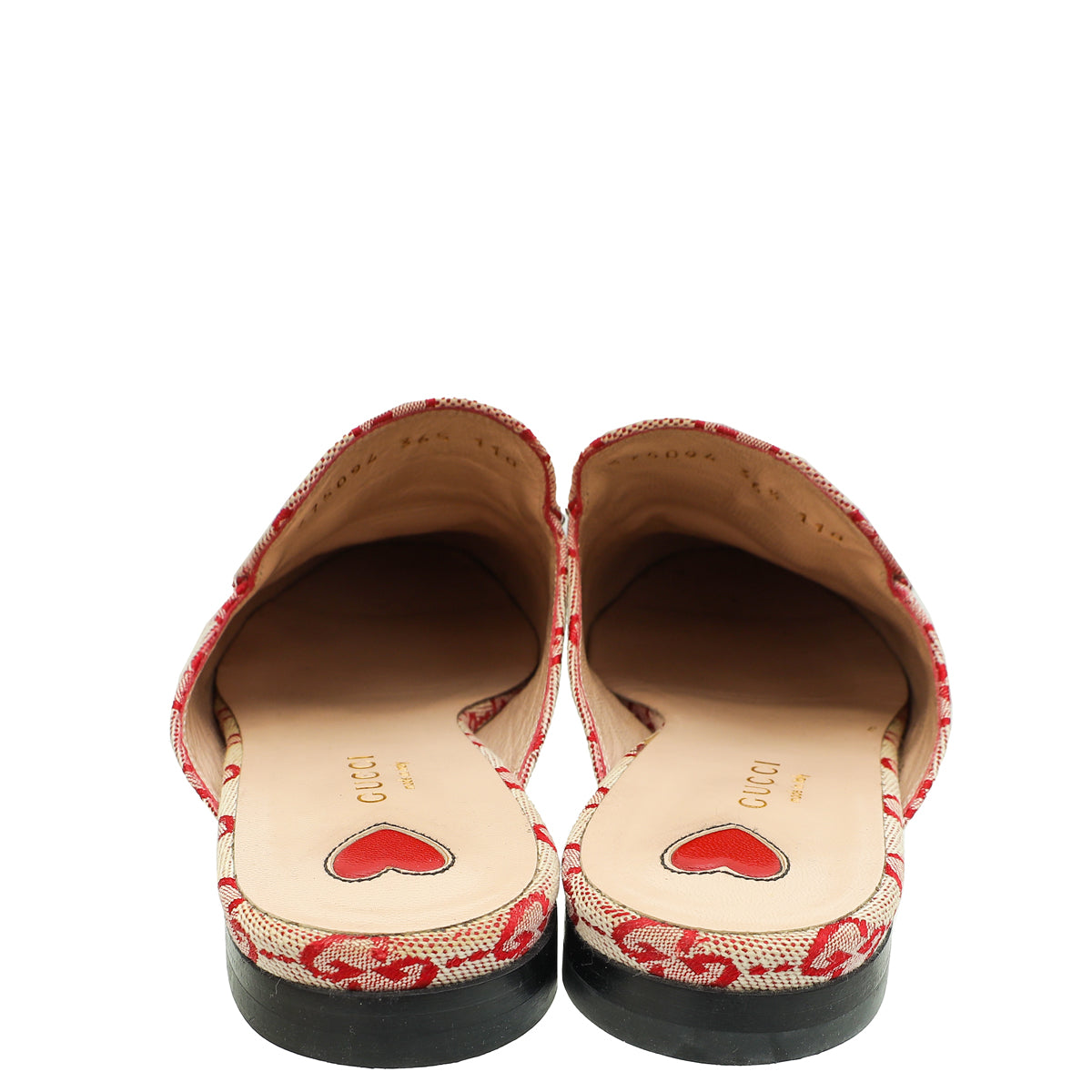 Gucci Red Ebony GG Princetown Mules 36.5