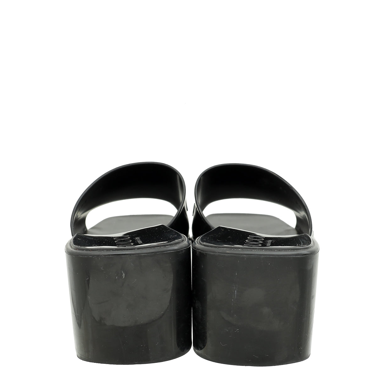 Gucci Black Logo Slide Rubber Sandals 38