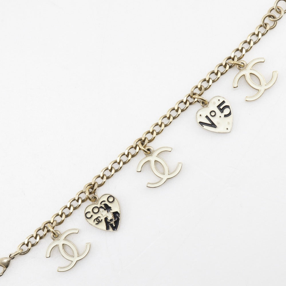 CHANEL bracelet metallic White No5 Coco Chanel