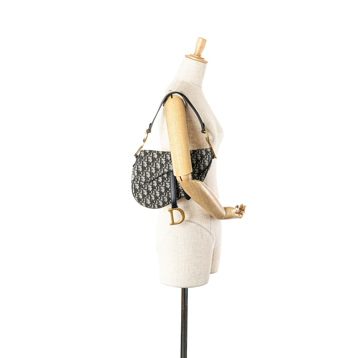Oblique Canvas Saddle Bag