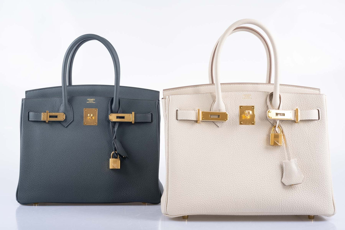 Hermès Birkin 30 Blue Orage Togo Gold Hardware