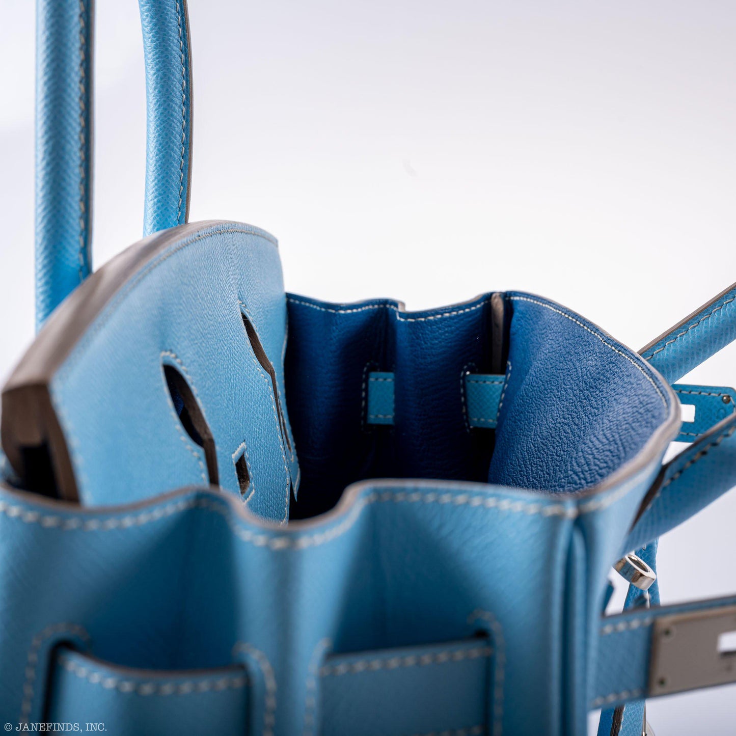 Hermès Birkin 30 Celeste Blue Epsom Palladium Hardware